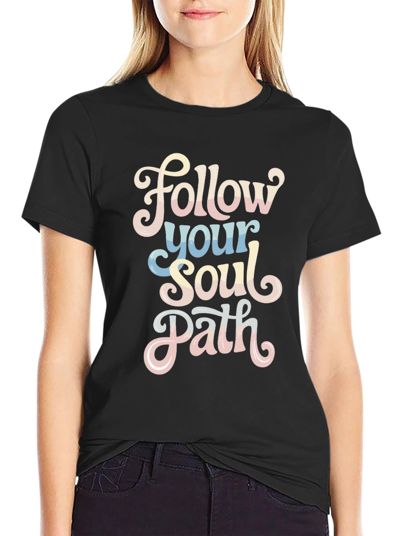 Follow Your Soul Path Graphic Tee - Inspiring Design