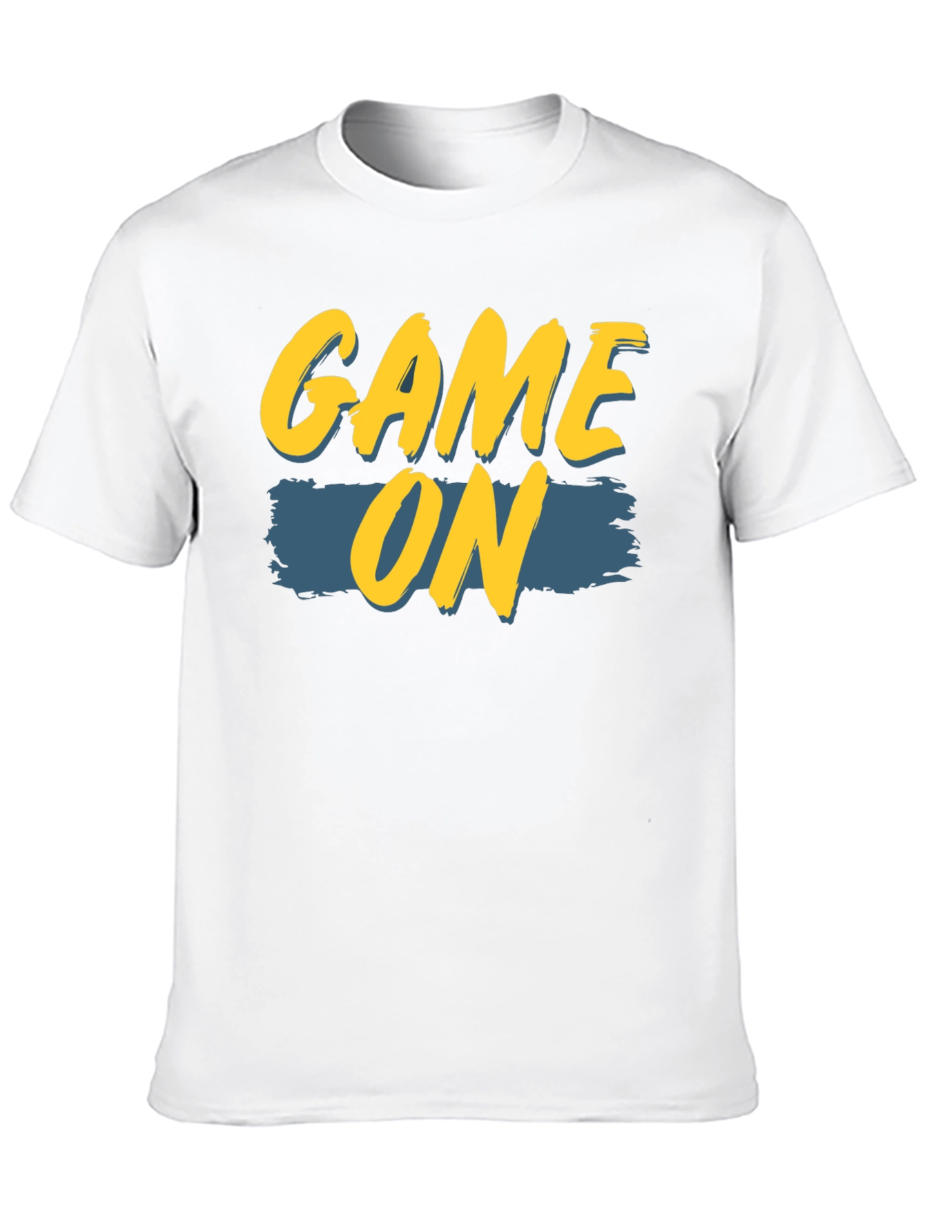 Game On Graphic Print Black T-Shirt