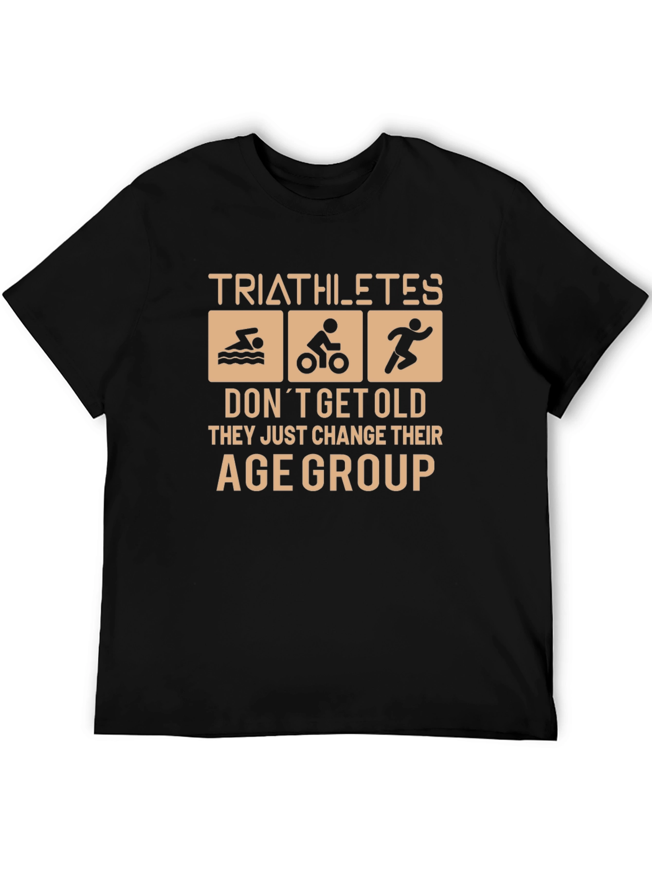 Triathlete Age Group Black Graphic Tee