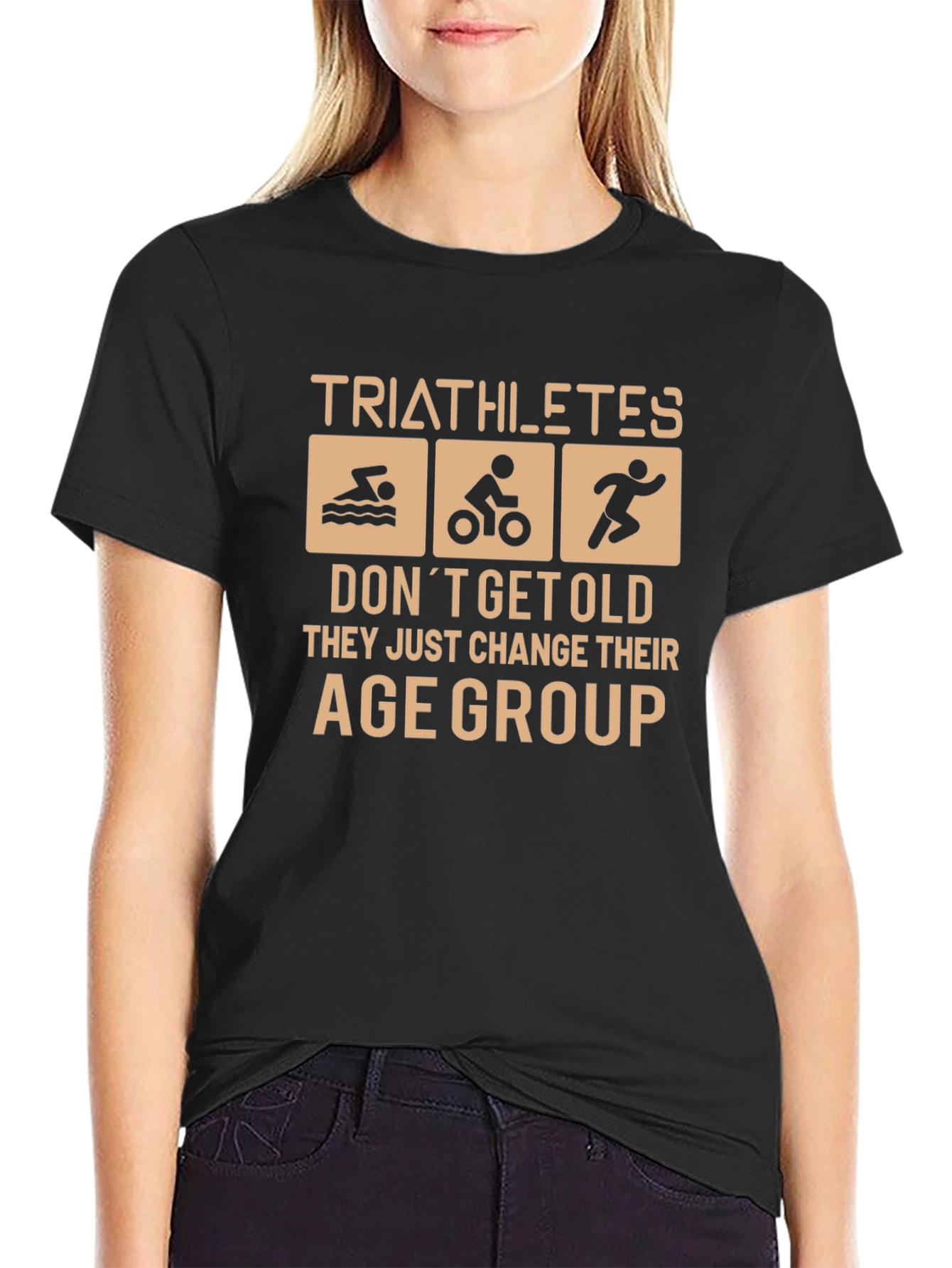 Triathlete Age Group Black Graphic Tee