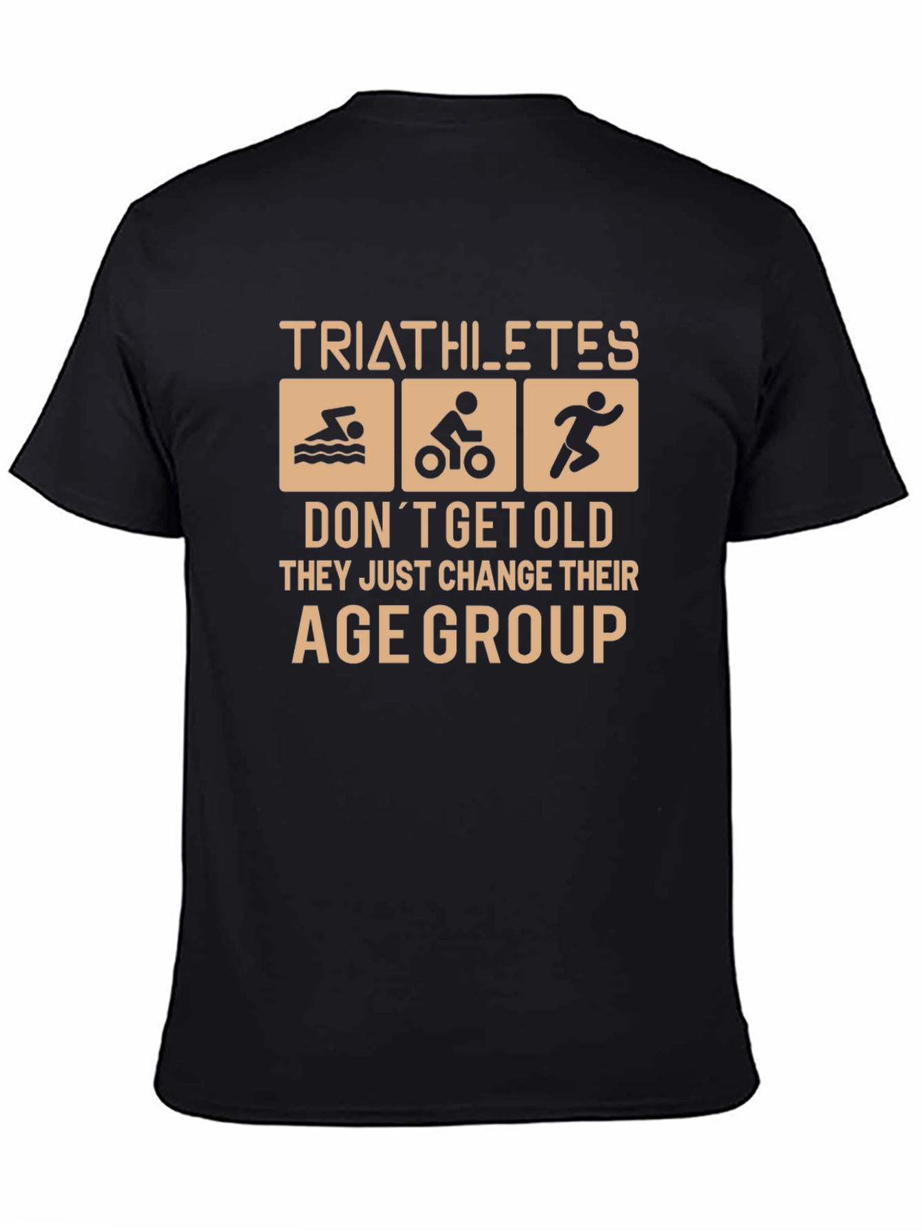 Triathlete Age Group Black Graphic Tee