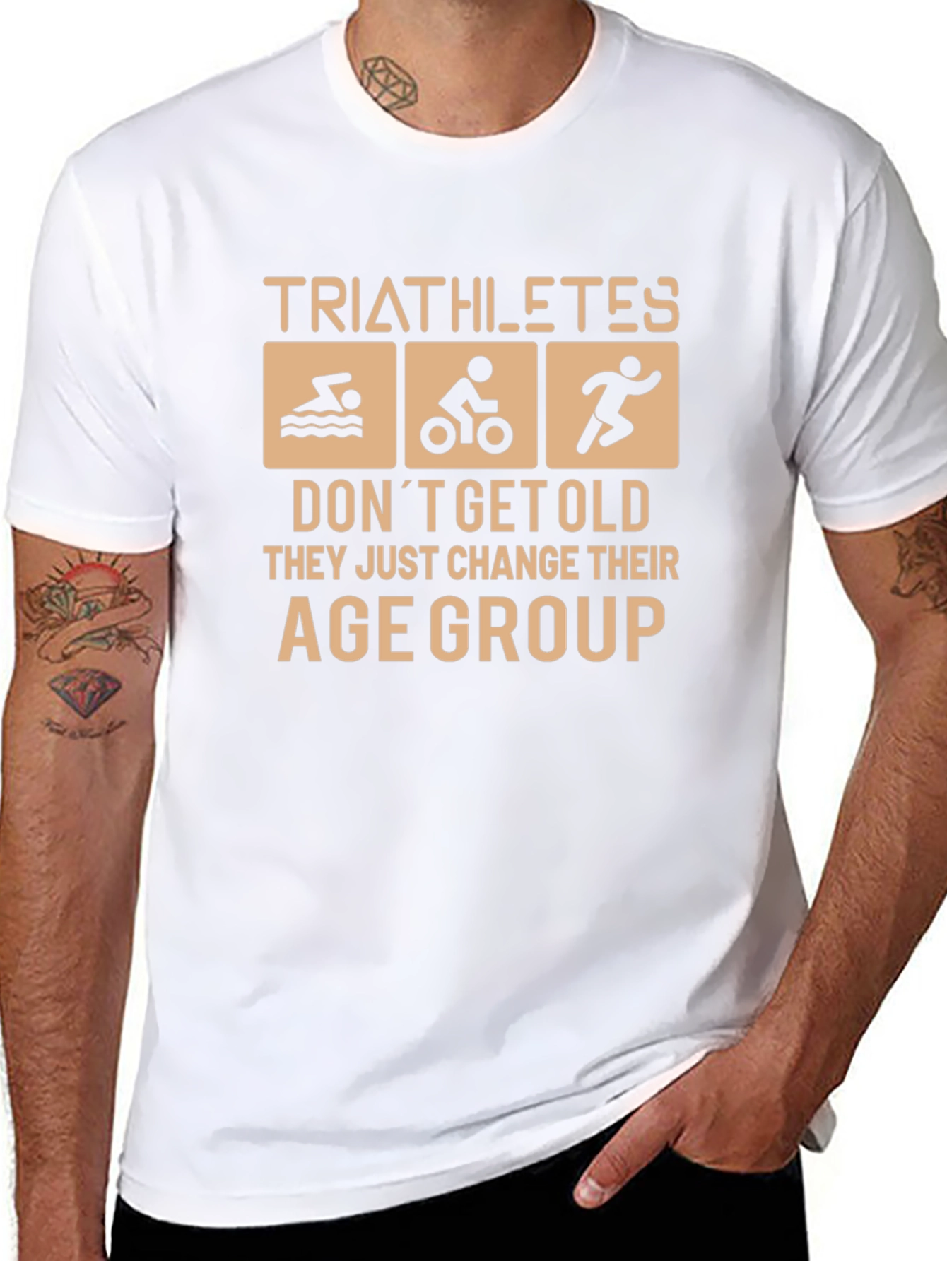 Triathlete Age Group Black Graphic Tee