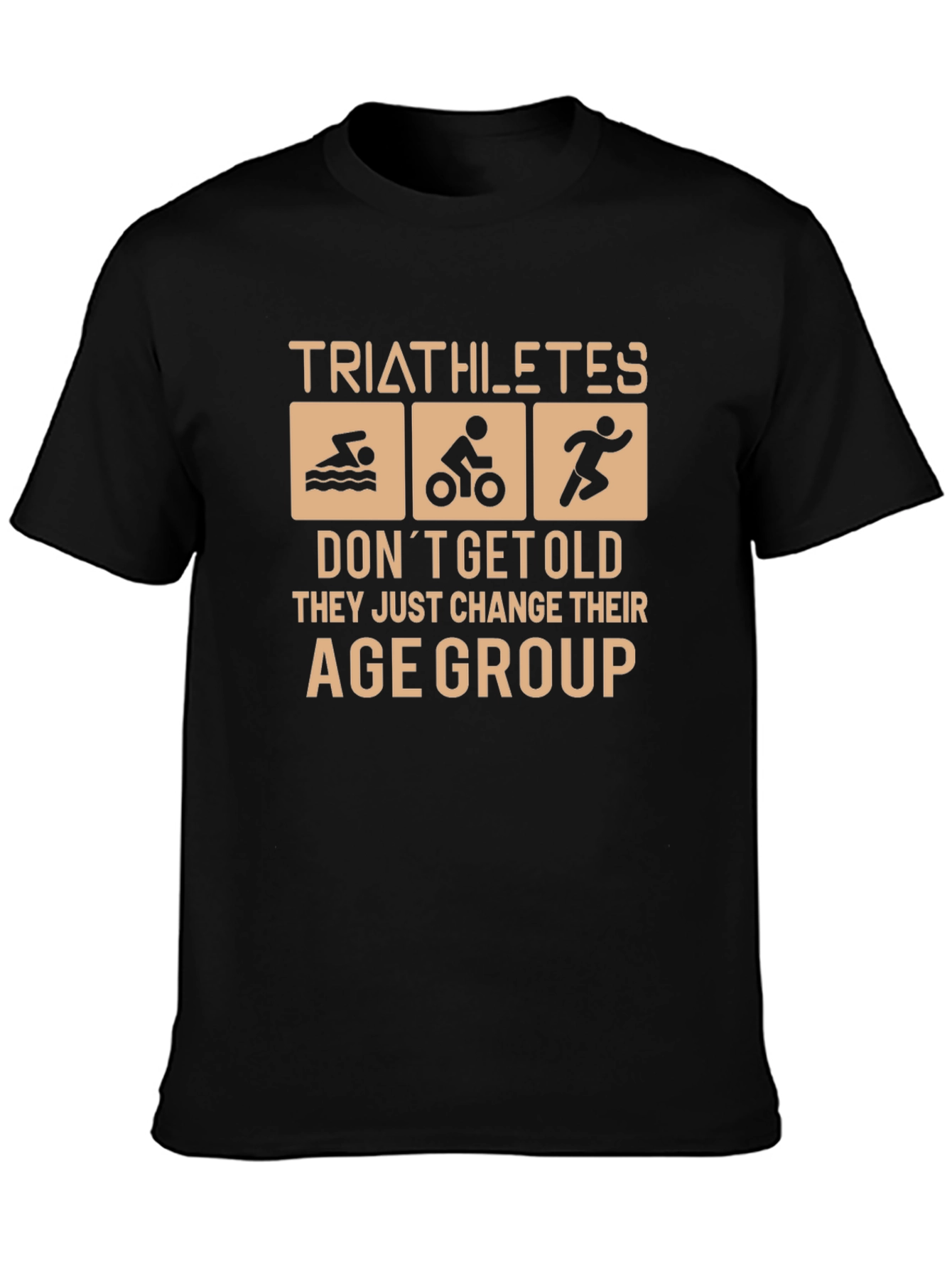 Triathlete Age Group Black Graphic Tee
