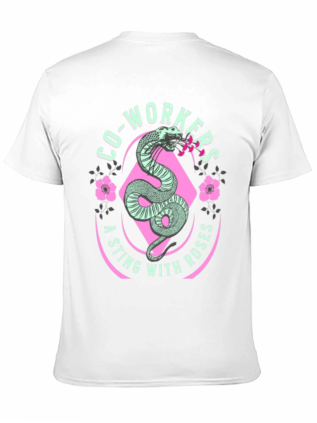 Co-workers A Sting With Roses Graphic T-Shirt