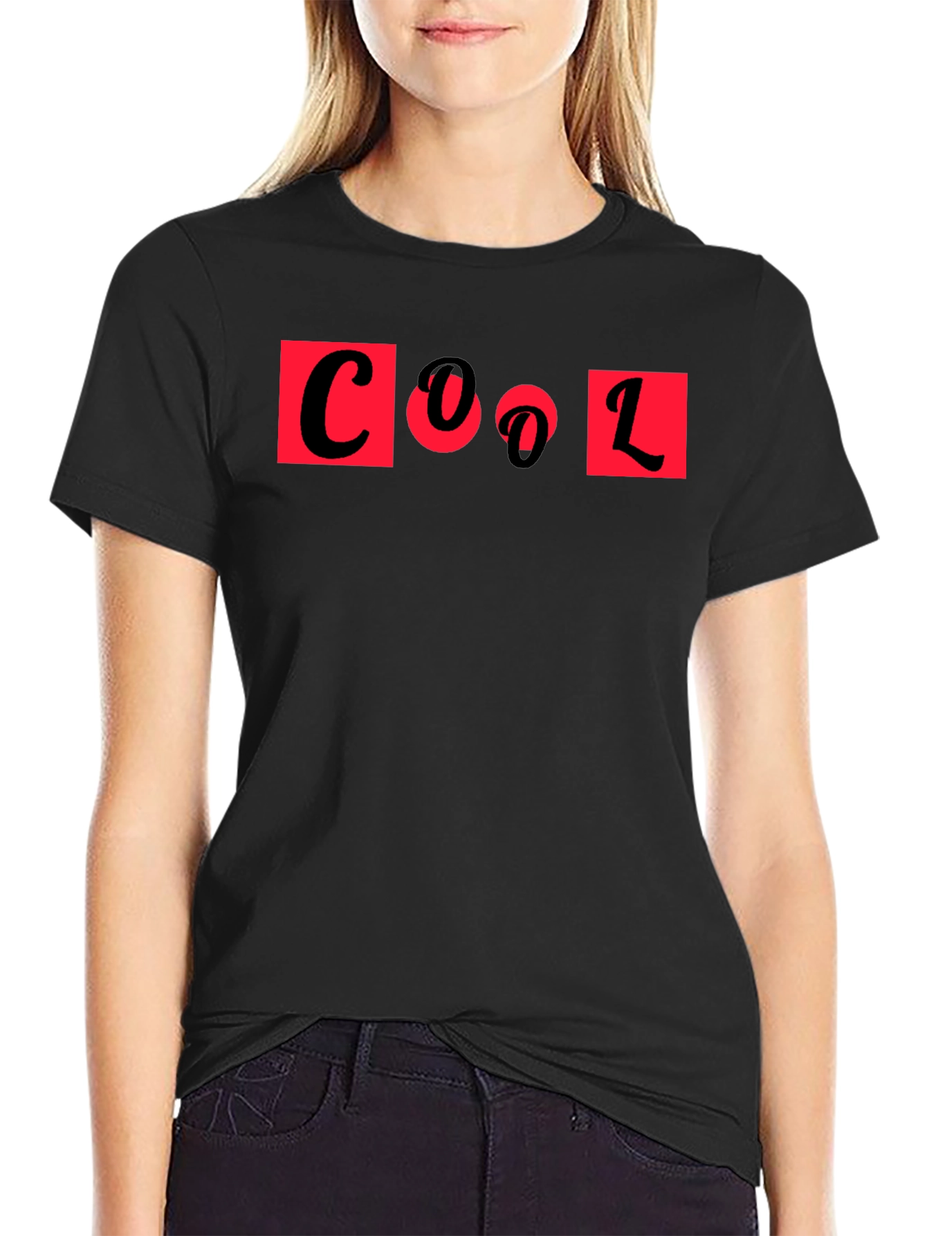 Cool Graphic Tee - Black Short Sleeve