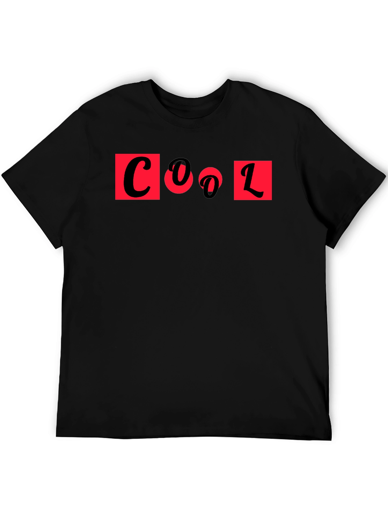 Cool Graphic Tee - Black Short Sleeve