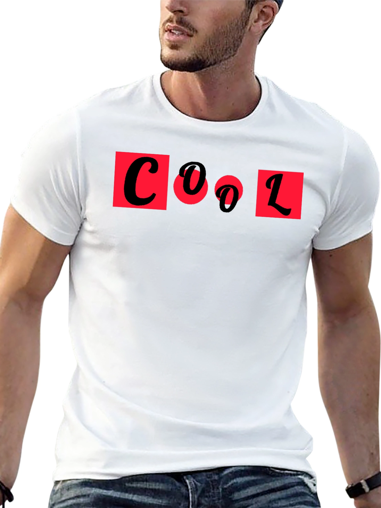 Cool Graphic Tee - Black Short Sleeve