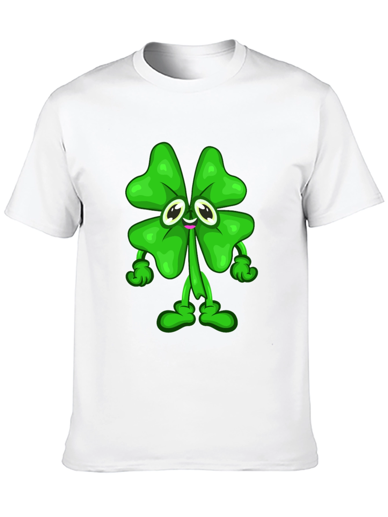 Lucky Clover Cartoon Graphic Tee