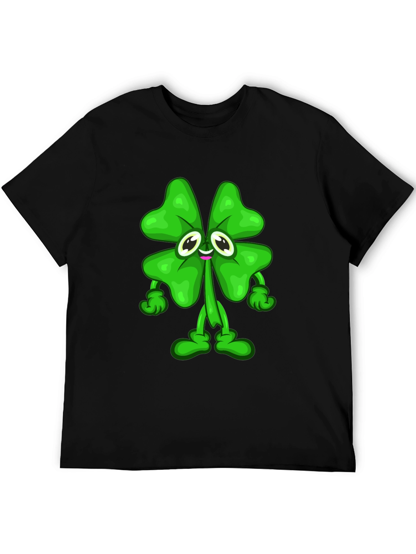 Lucky Clover Cartoon Graphic Tee