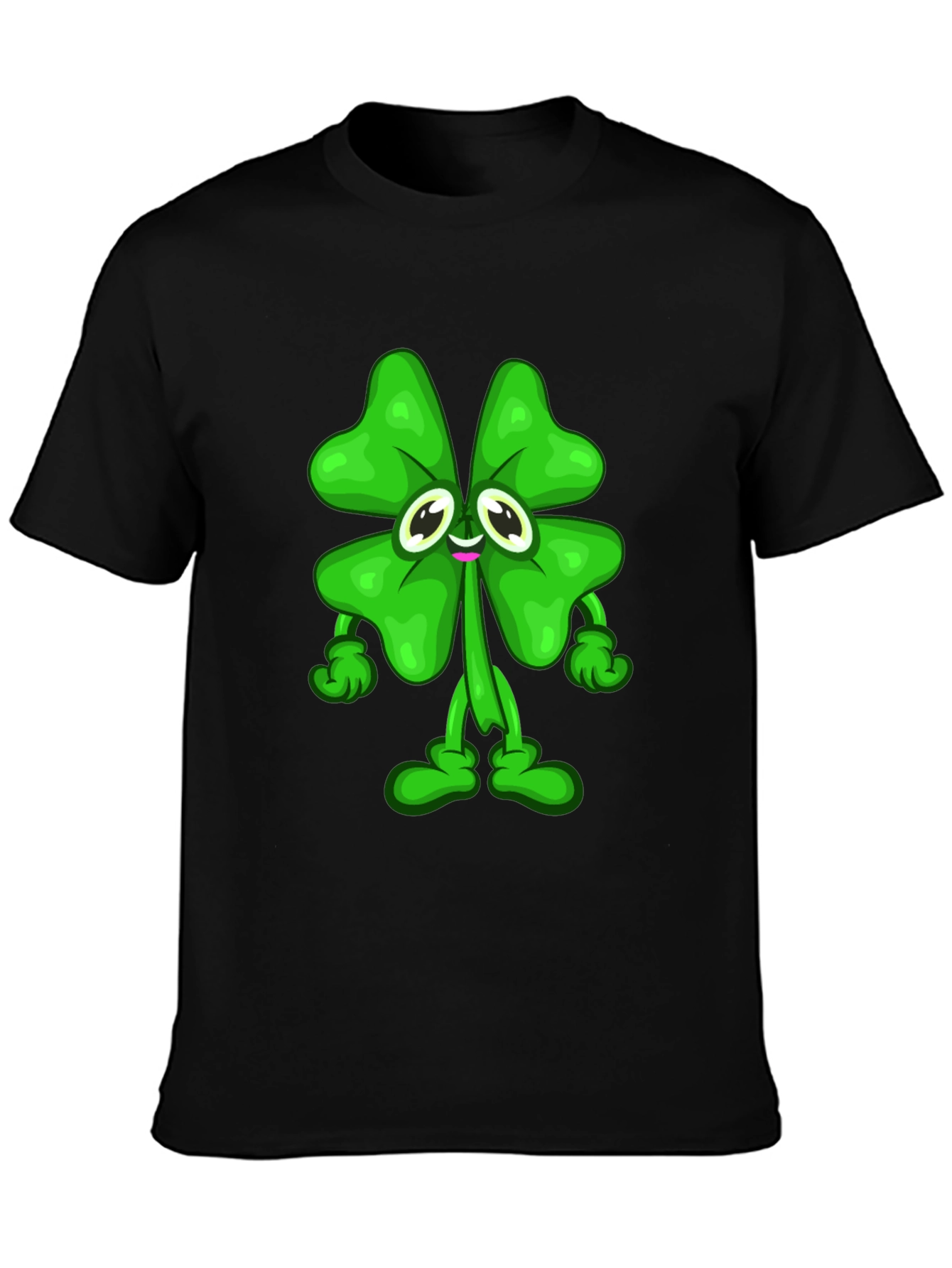Lucky Clover Cartoon Graphic Tee
