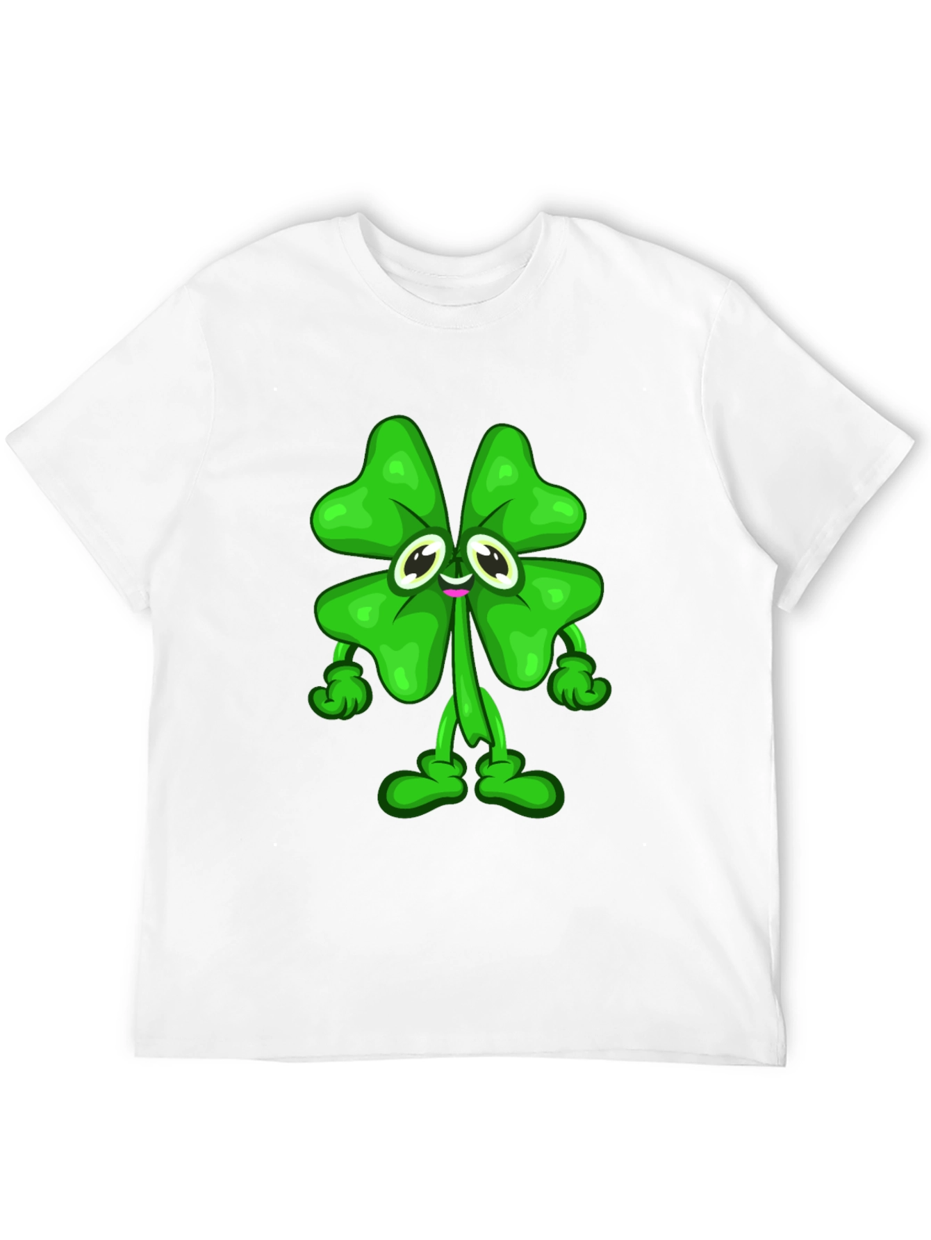 Lucky Clover Cartoon Graphic Tee
