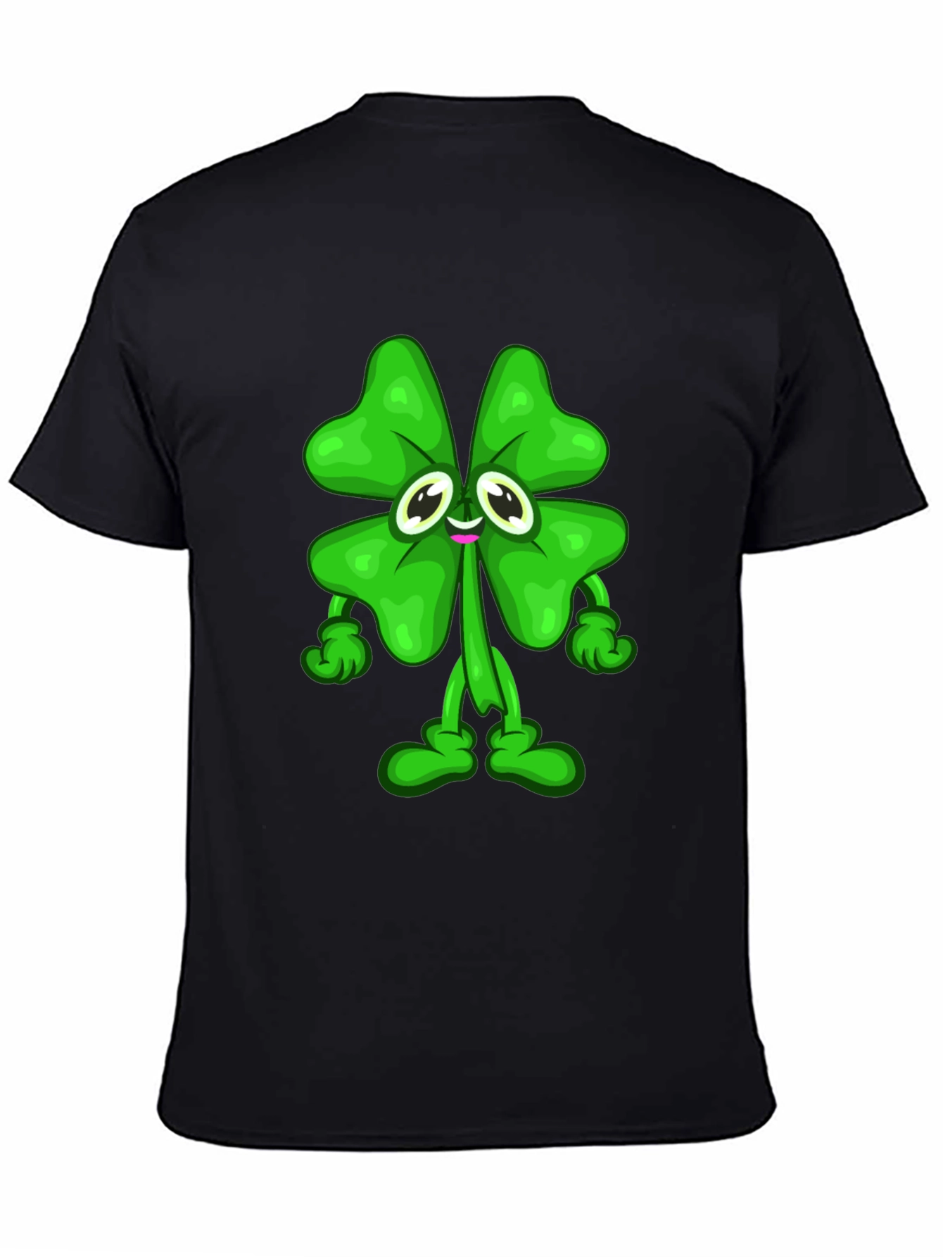 Lucky Clover Cartoon Graphic Tee