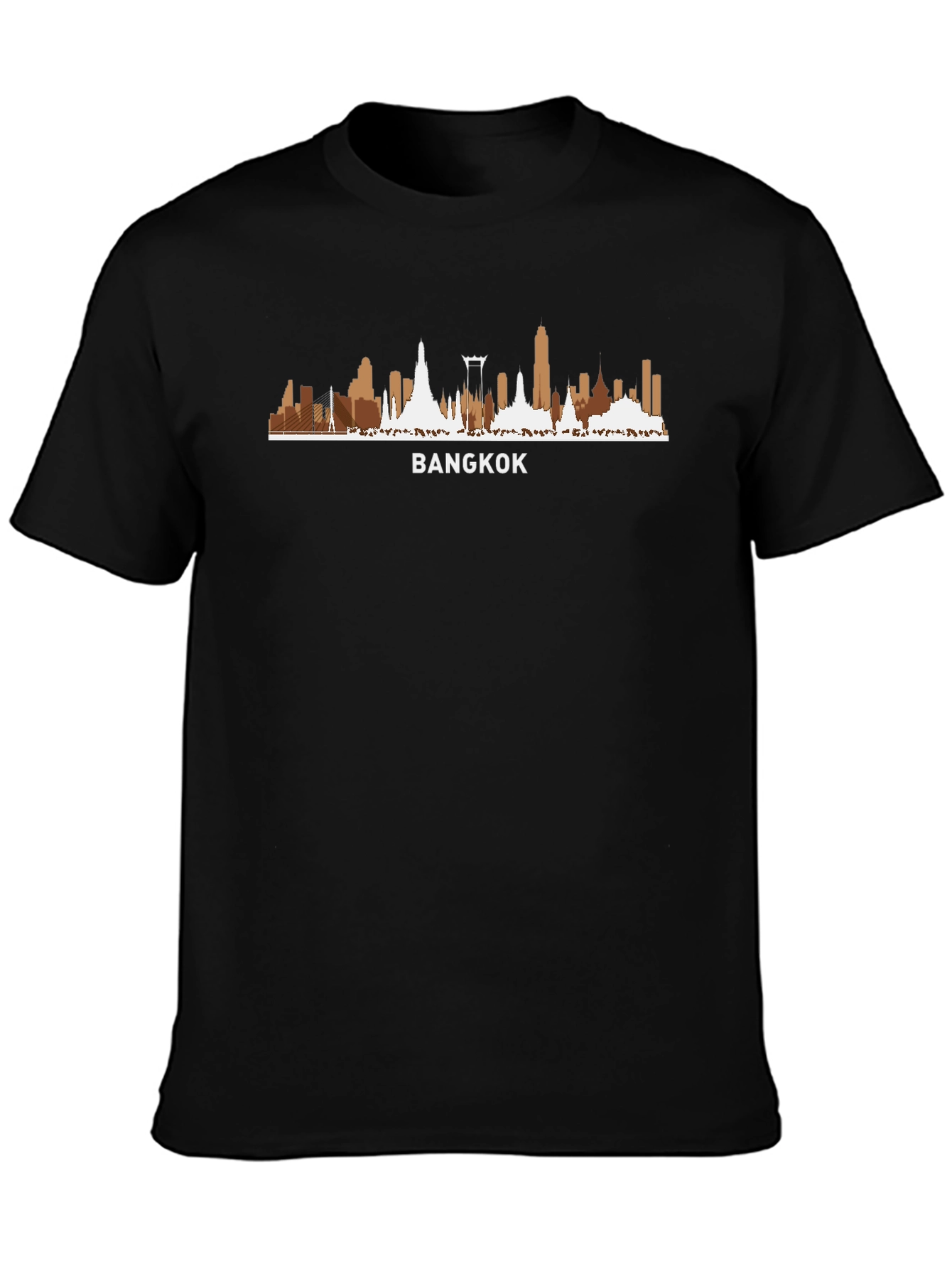 Bangkok Skyline Graphic Tee - Black T-Shirt