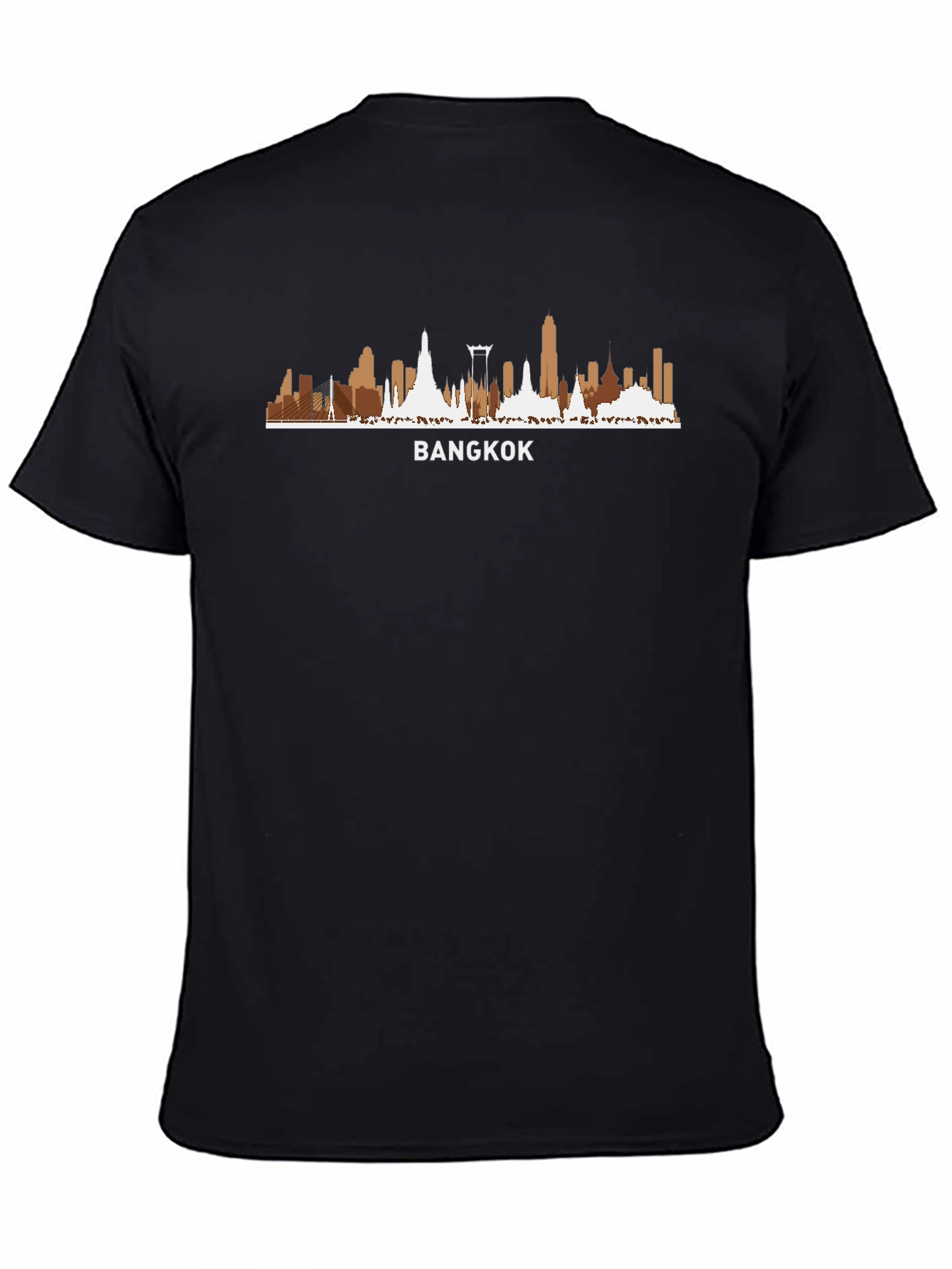 Bangkok Skyline Graphic Tee - Black T-Shirt