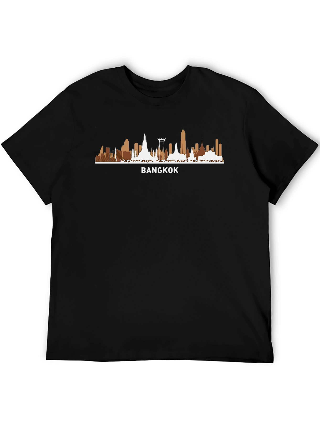 Bangkok Skyline Graphic Tee - Black T-Shirt