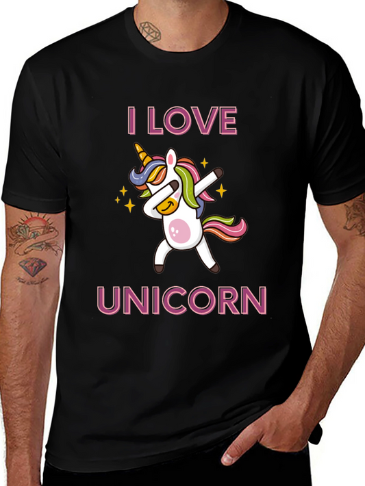I Love Unicorn Dabbing T-Shirt