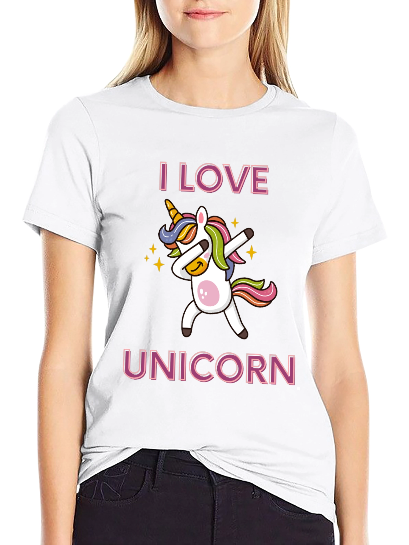 I Love Unicorn Dabbing T-Shirt