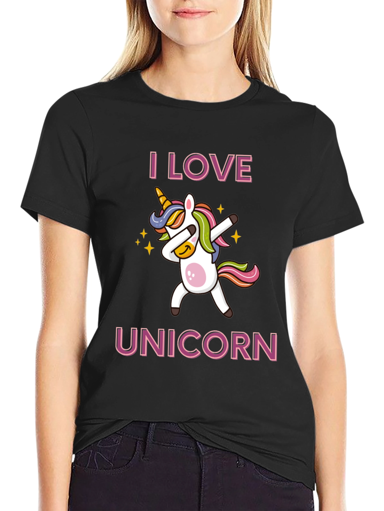 I Love Unicorn Dabbing T-Shirt