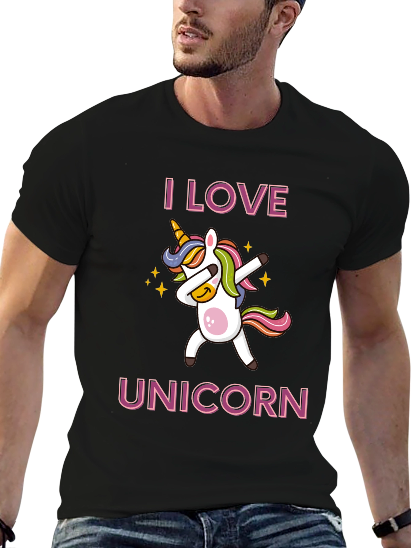 I Love Unicorn Dabbing T-Shirt