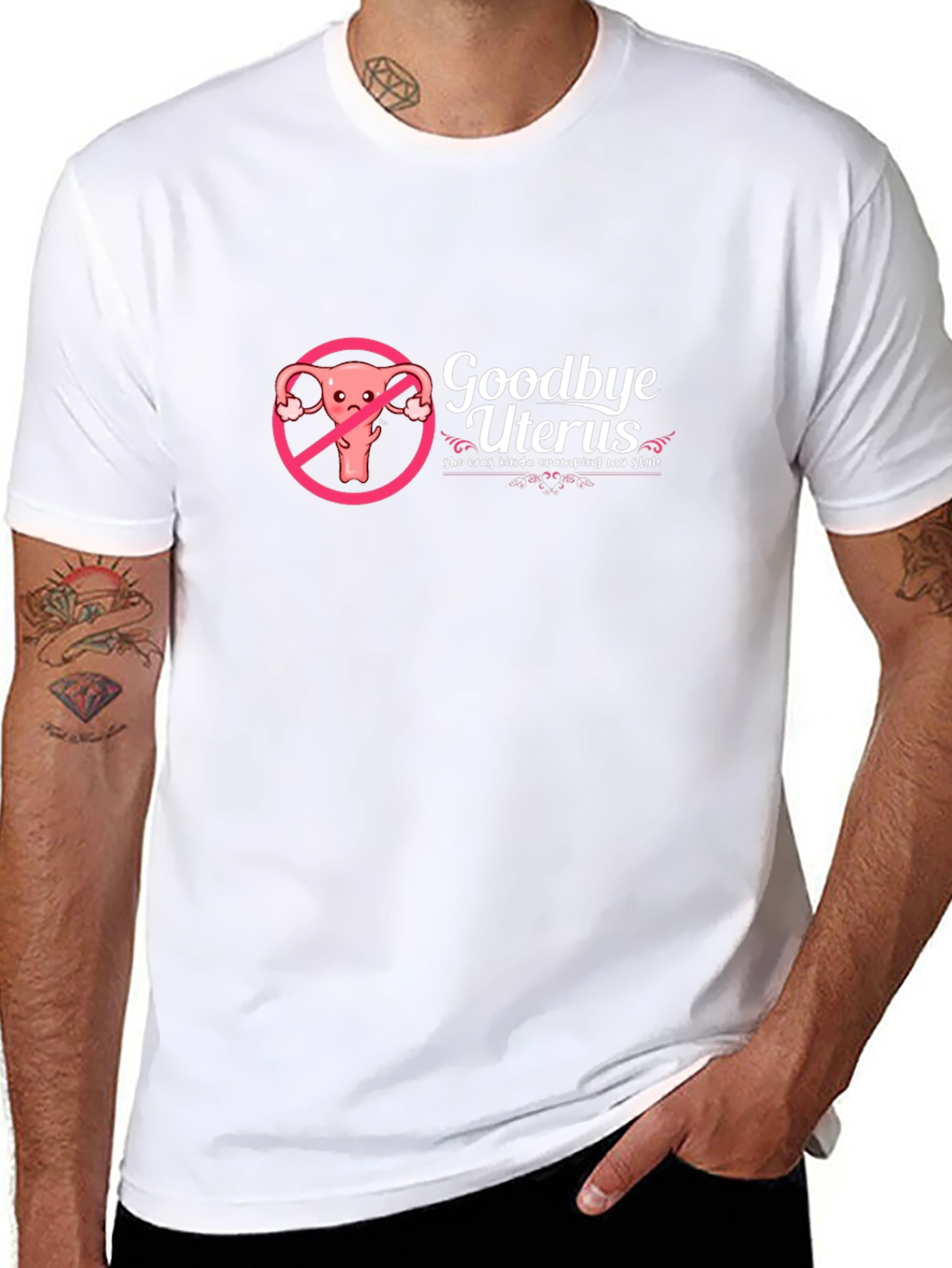 Goodbye Uterus Black Humor T-Shirt