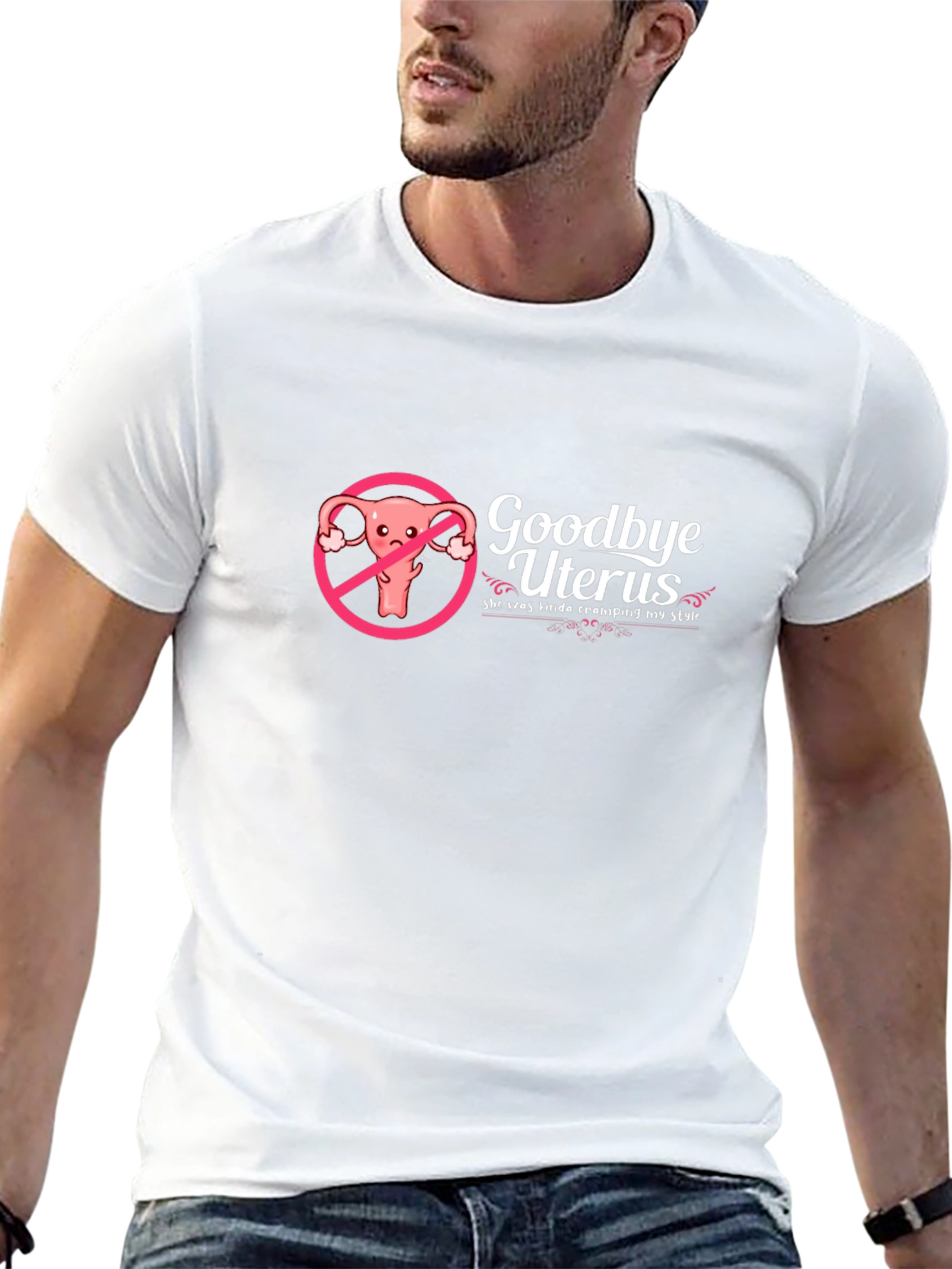Goodbye Uterus Black Humor T-Shirt