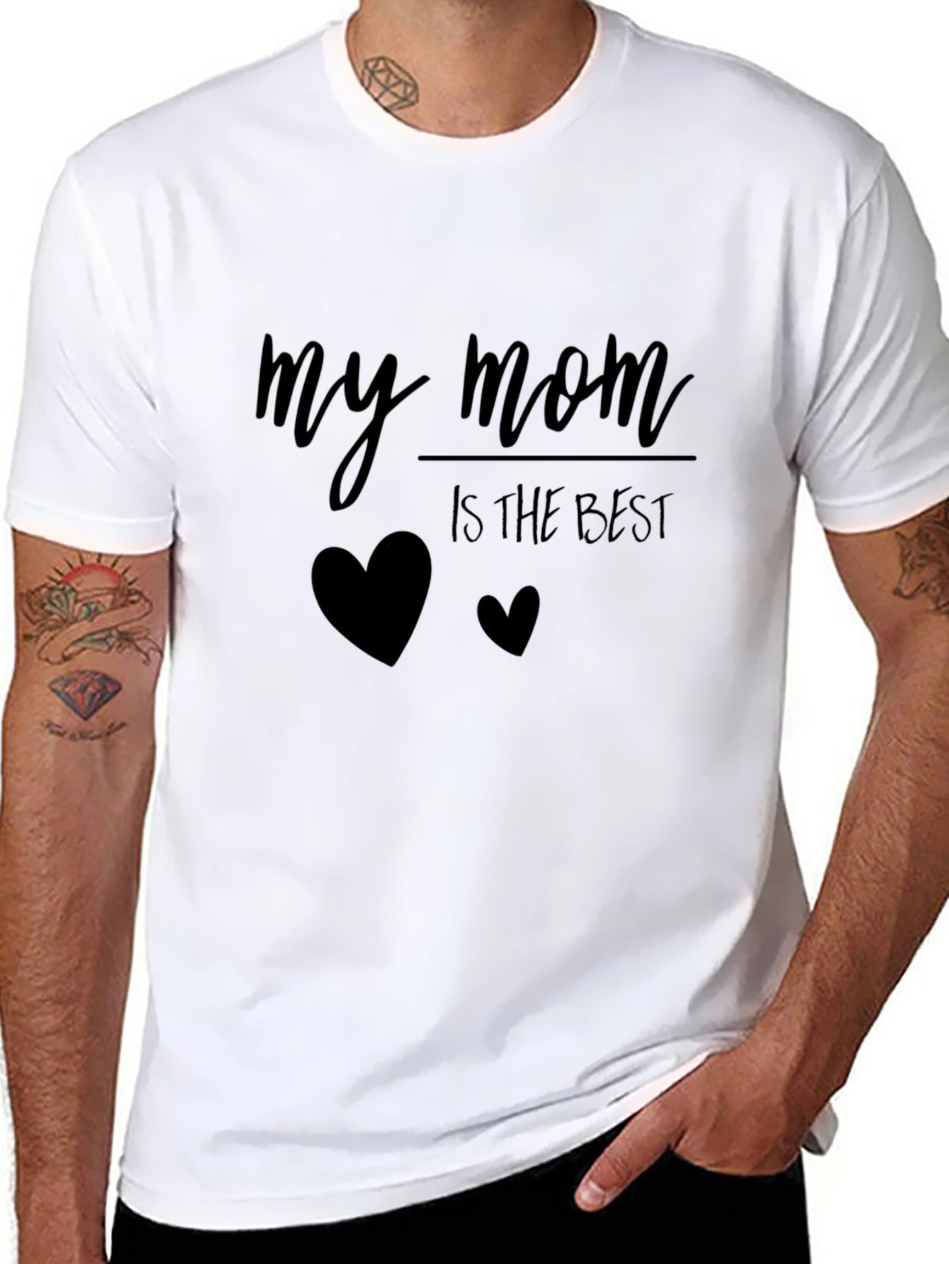 My Mom is the Best - Black T-Shirt