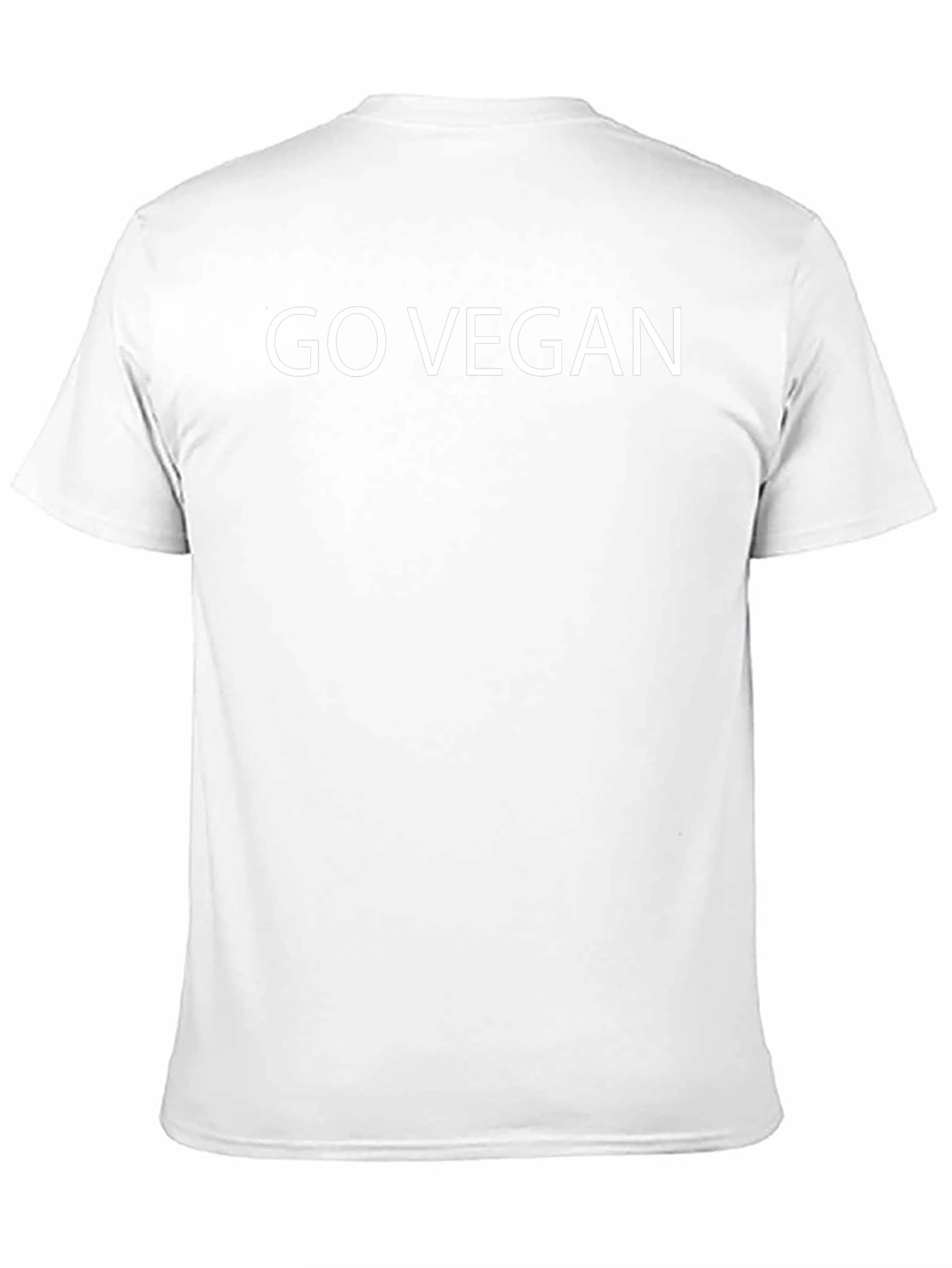Go Vegan Black T-Shirt - Statement Tee