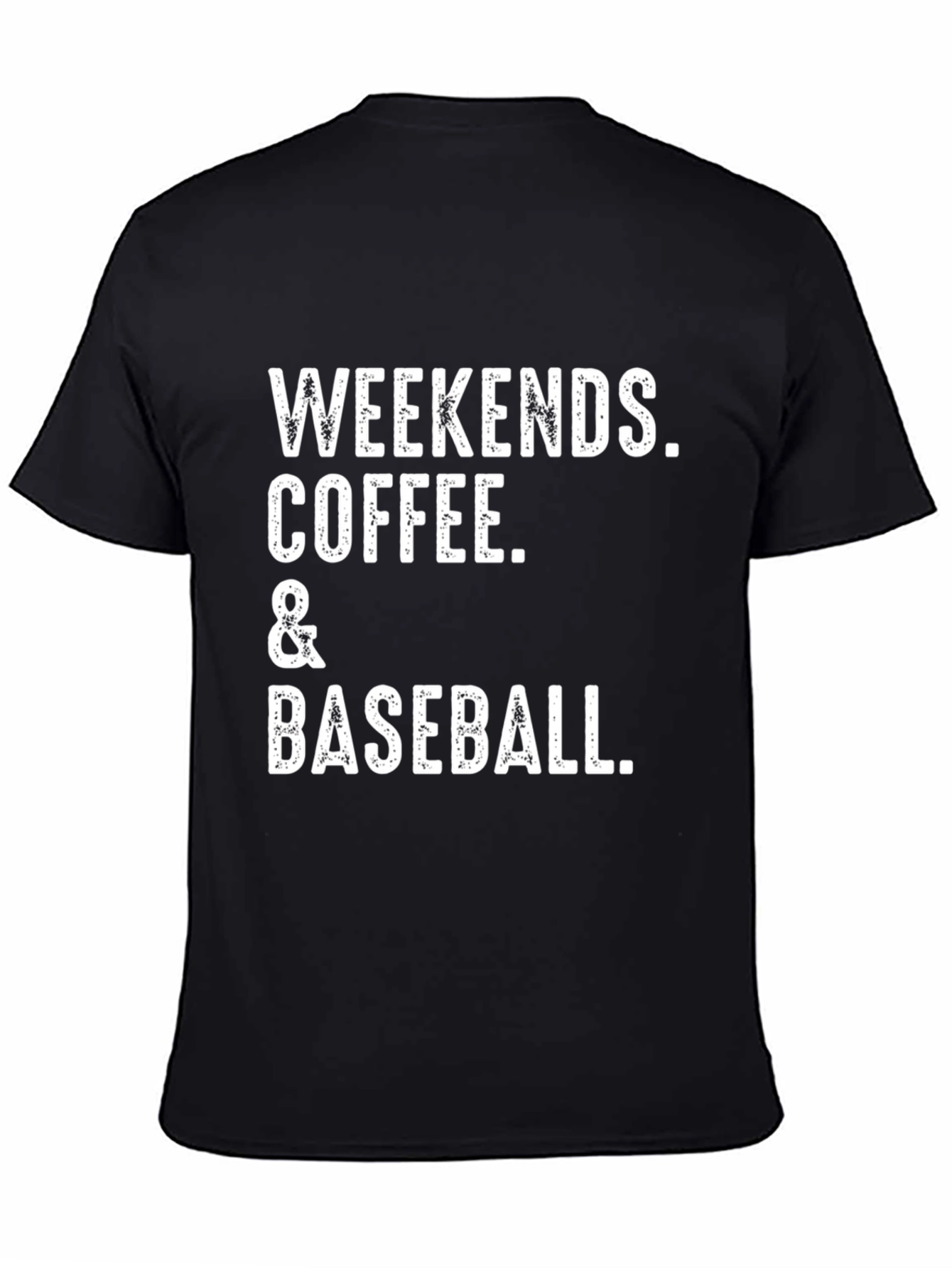 Weekends Coffee & Baseball Graphic T-Shirt