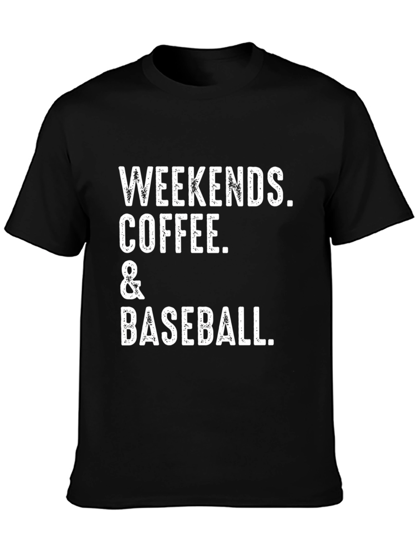 Weekends Coffee & Baseball Graphic T-Shirt
