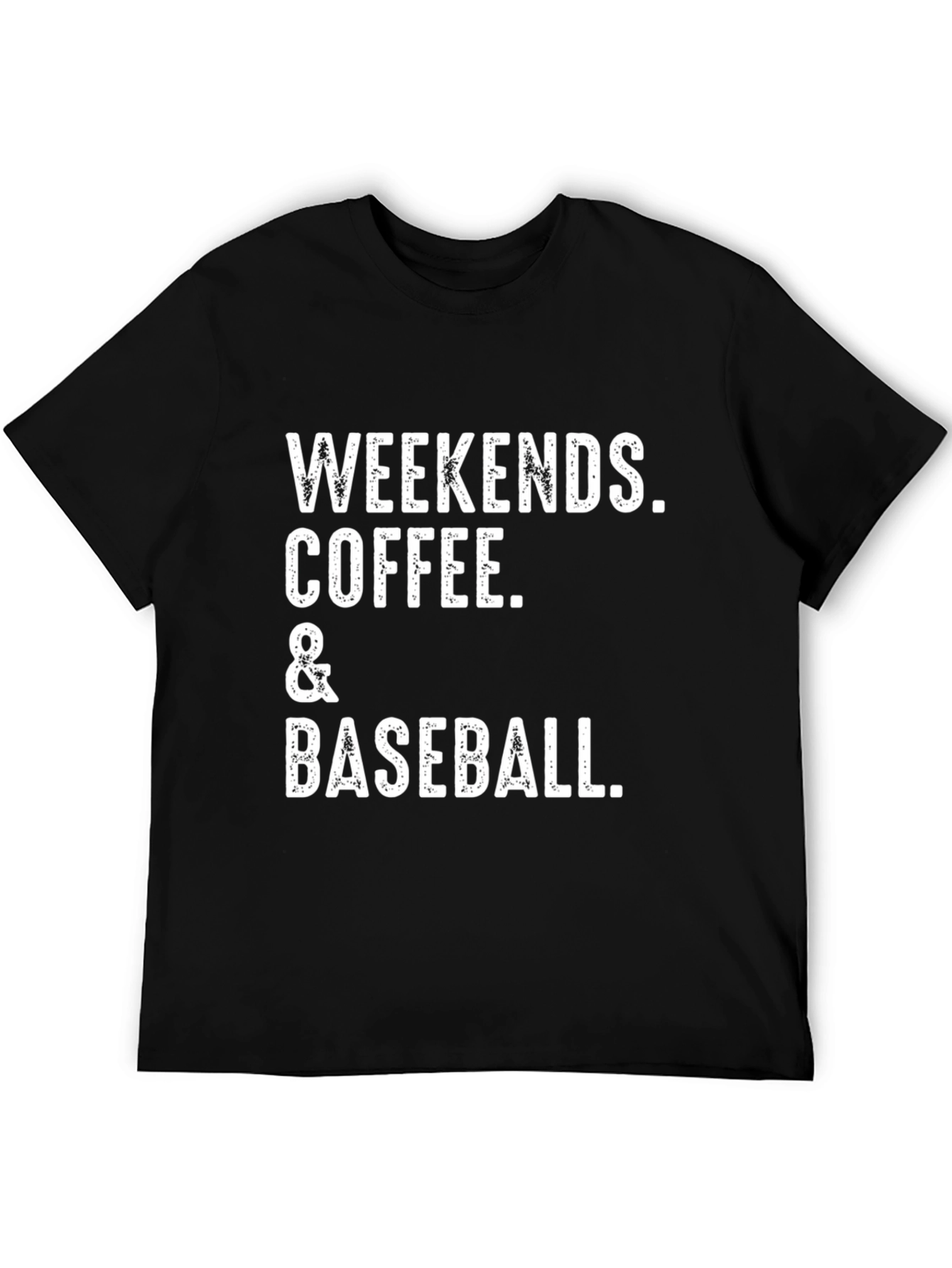 Weekends Coffee & Baseball Graphic T-Shirt