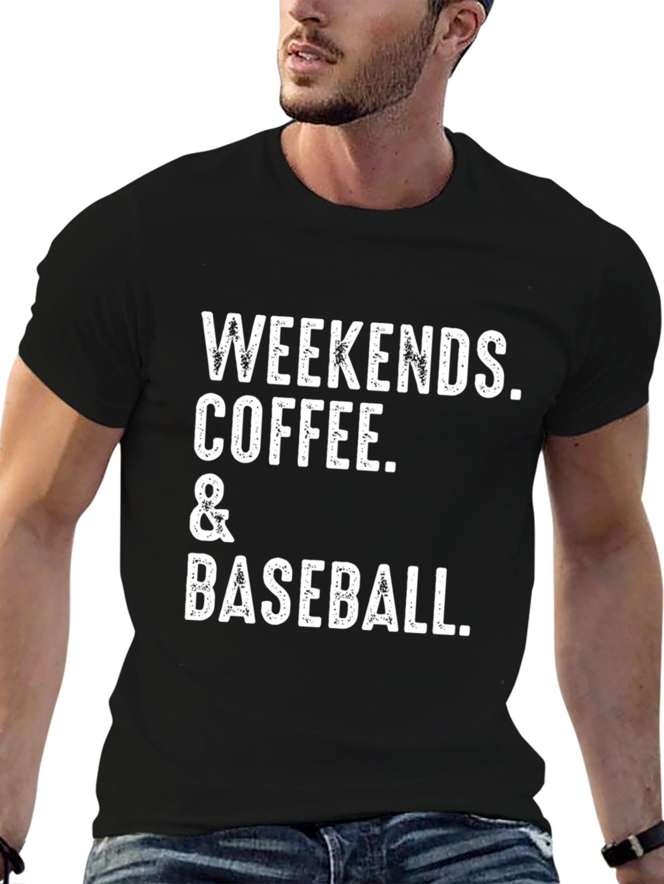 Weekends Coffee & Baseball Graphic T-Shirt