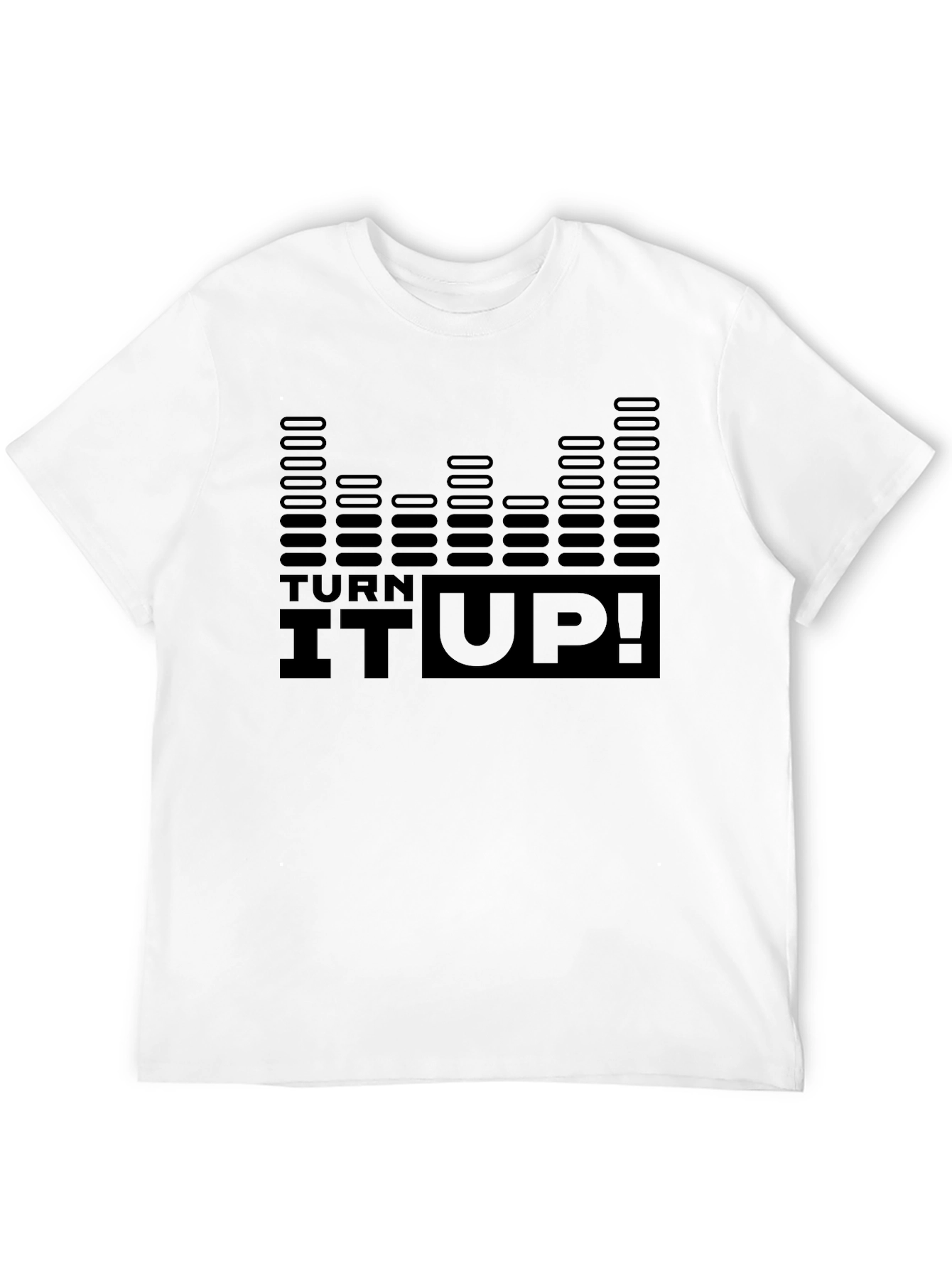 Turn It Up Graphic Tee - Black