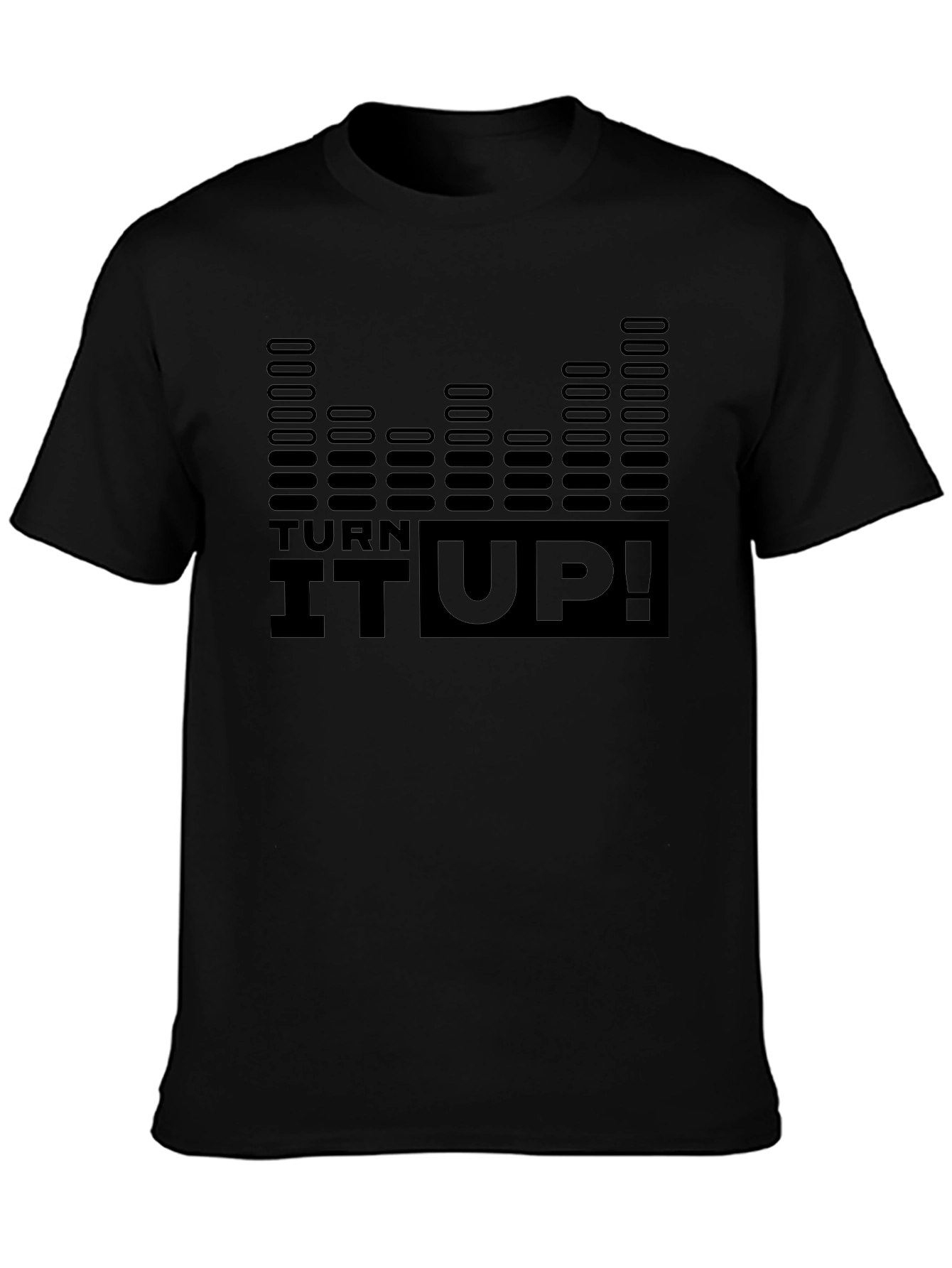 Turn It Up Graphic Tee - Black