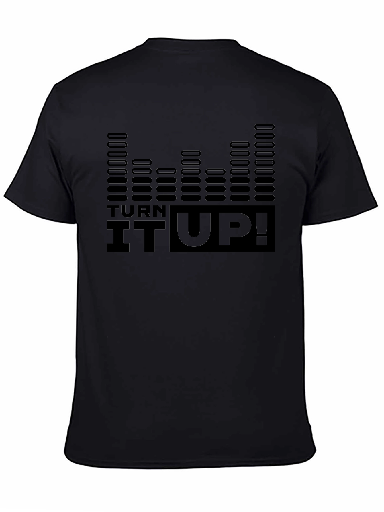 Turn It Up Graphic Tee - Black