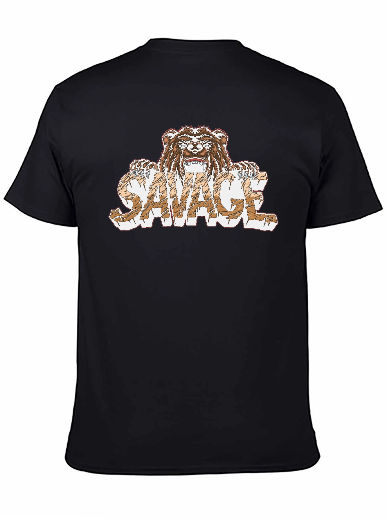 Savage Bear Graphic T-Shirt - Mens Black Tee