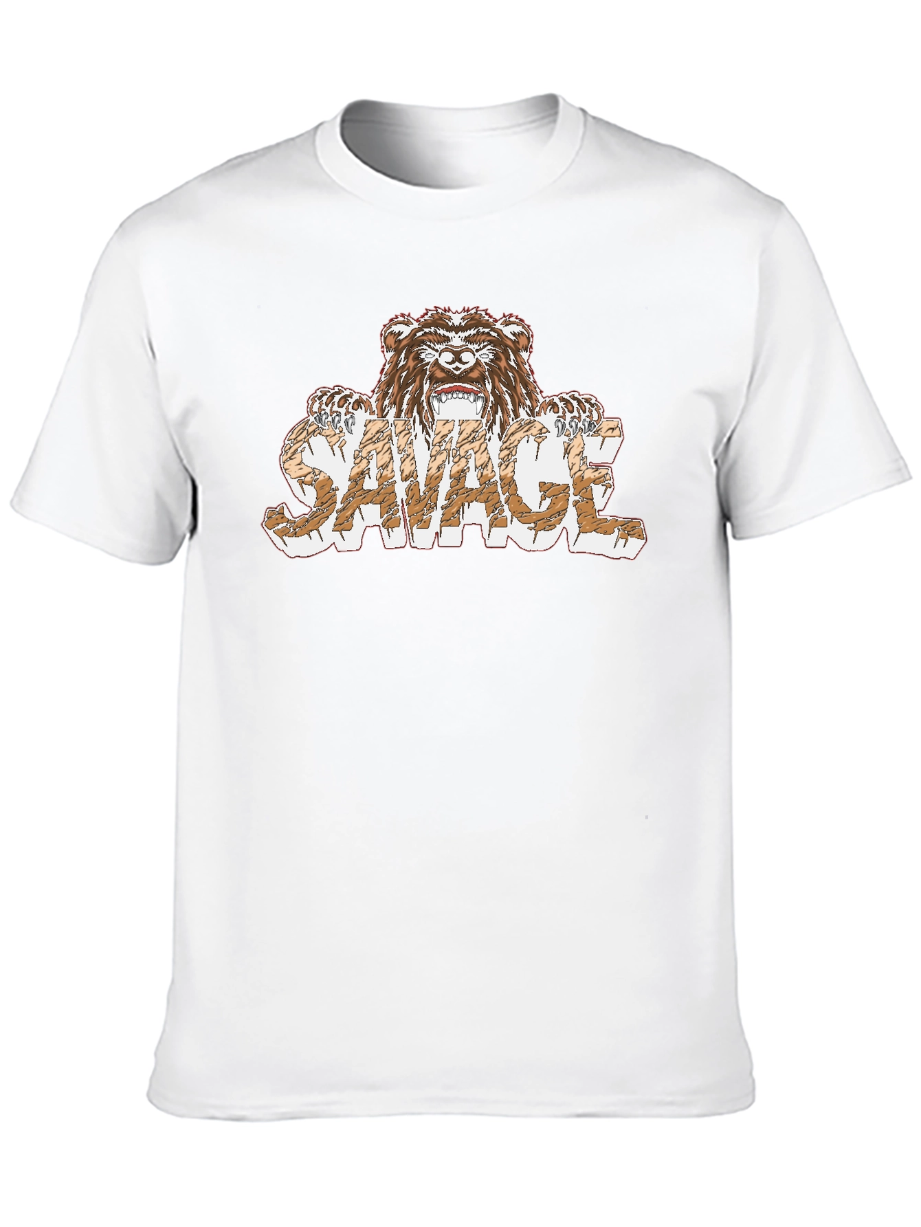 Savage Bear Graphic T-Shirt - Mens Black Tee
