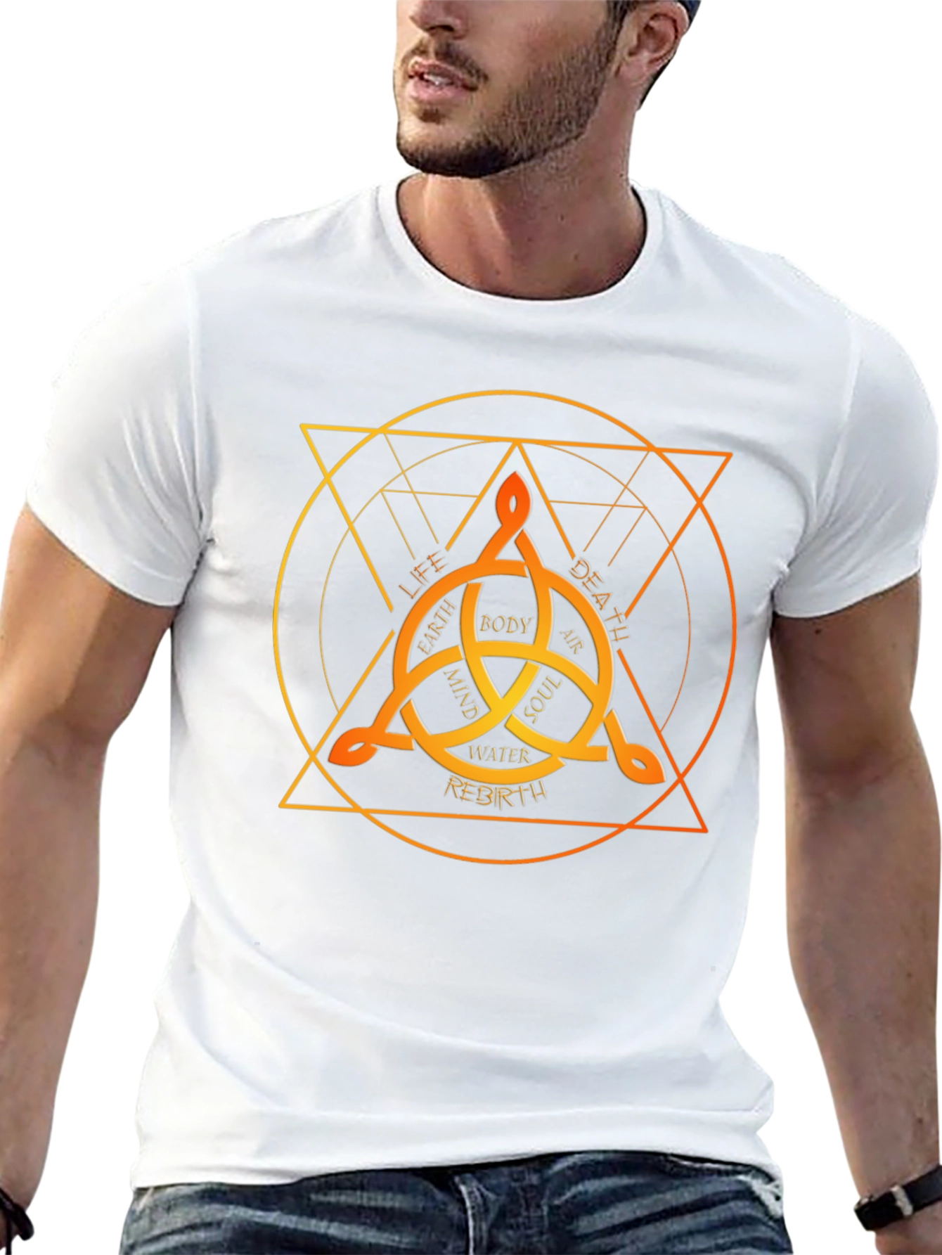 Occult Symbol Graphic Black T-Shirt
