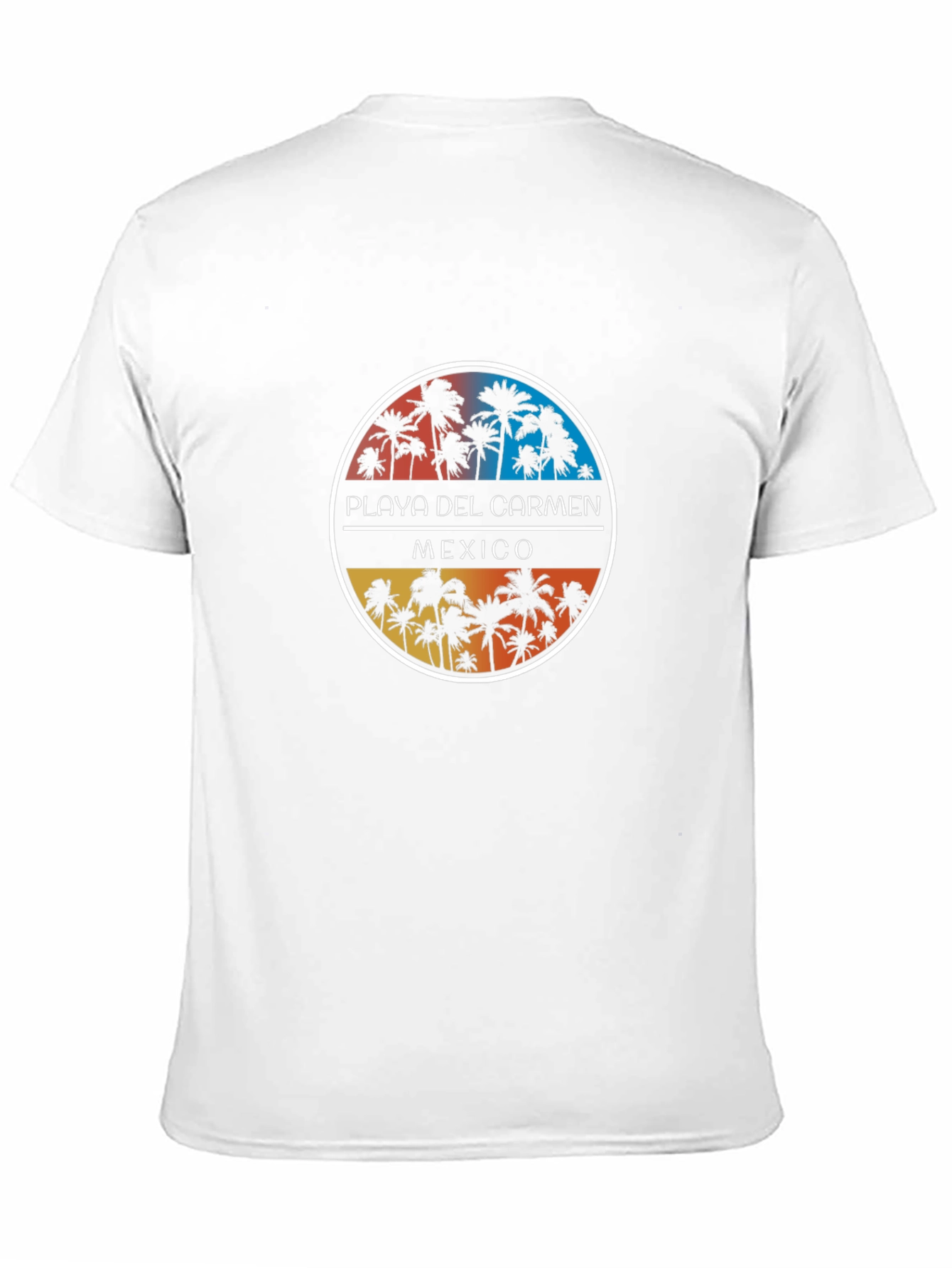 Playa Del Carmen Mexico Palm Tree Graphic T-Shirt