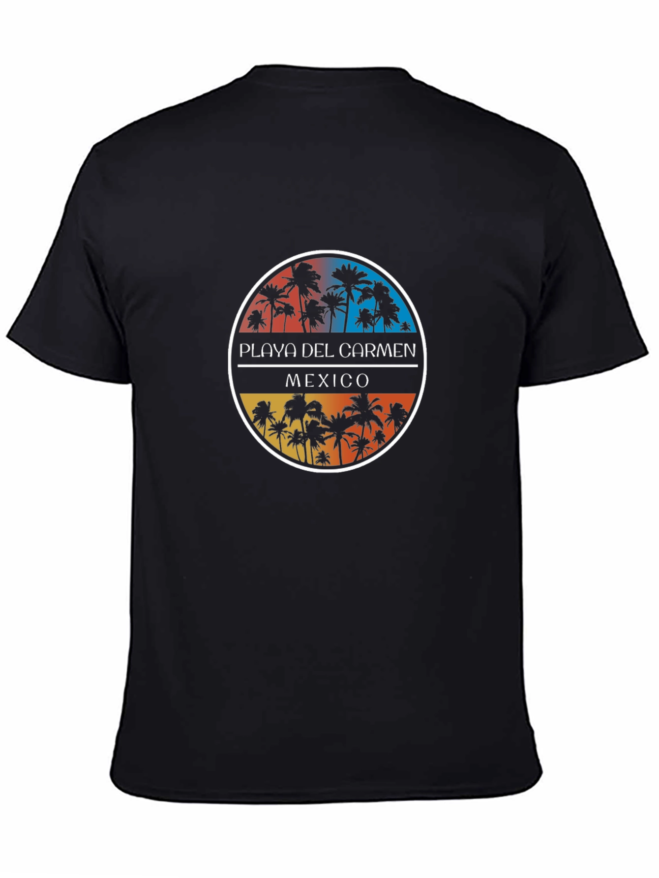 Playa Del Carmen Mexico Palm Tree Graphic T-Shirt