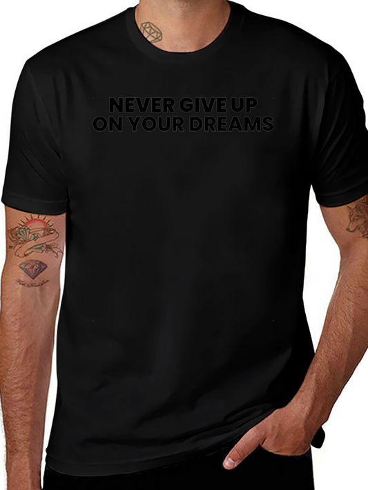 Inspirational Never Give Up Graphic Tee