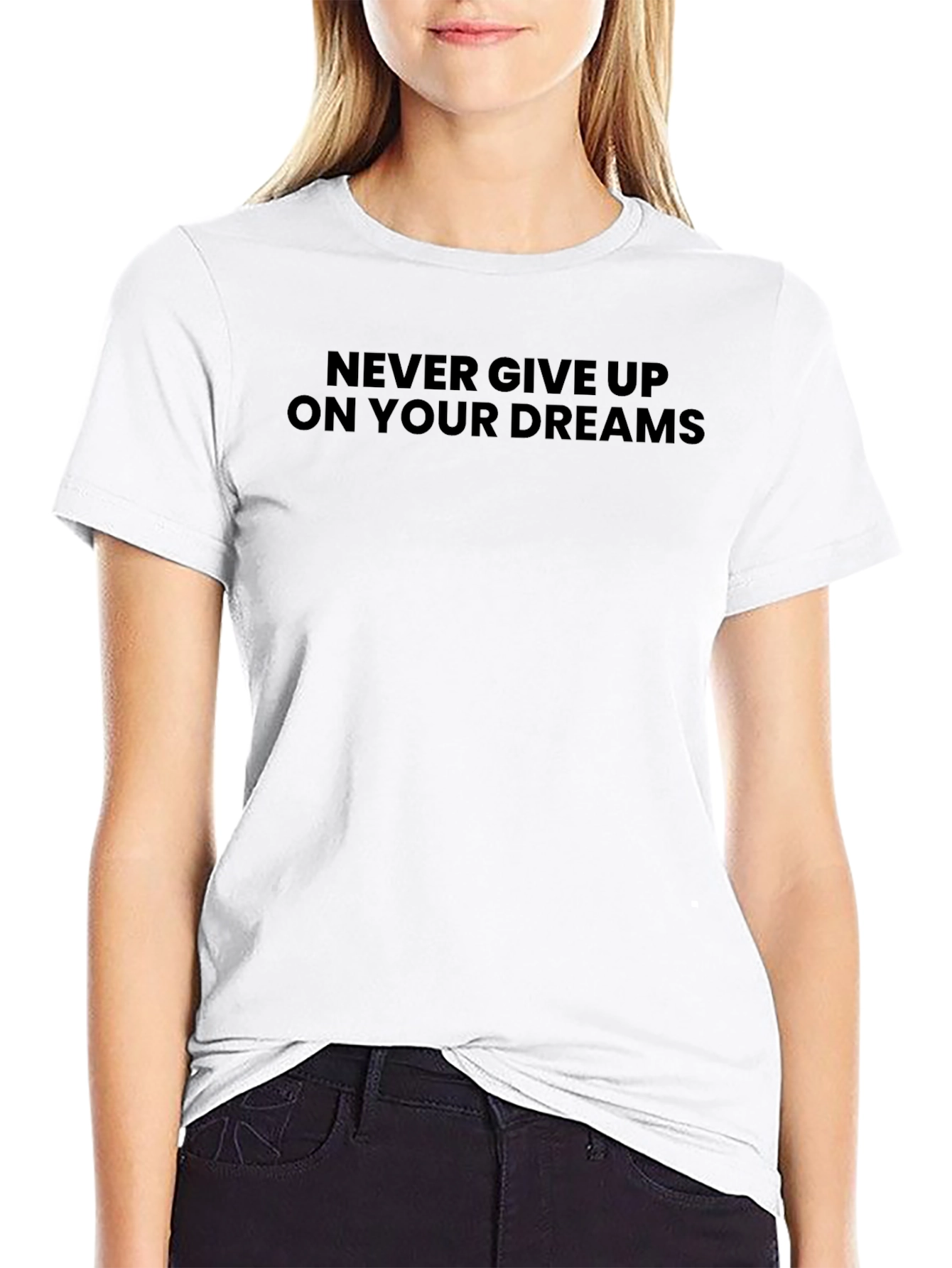 Inspirational Never Give Up Graphic Tee