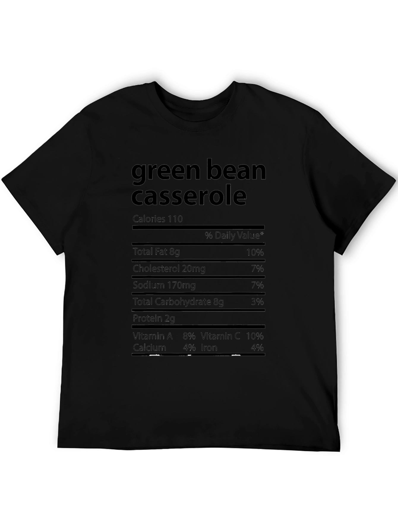Green Bean Casserole Nutrition Facts T-Shirt
