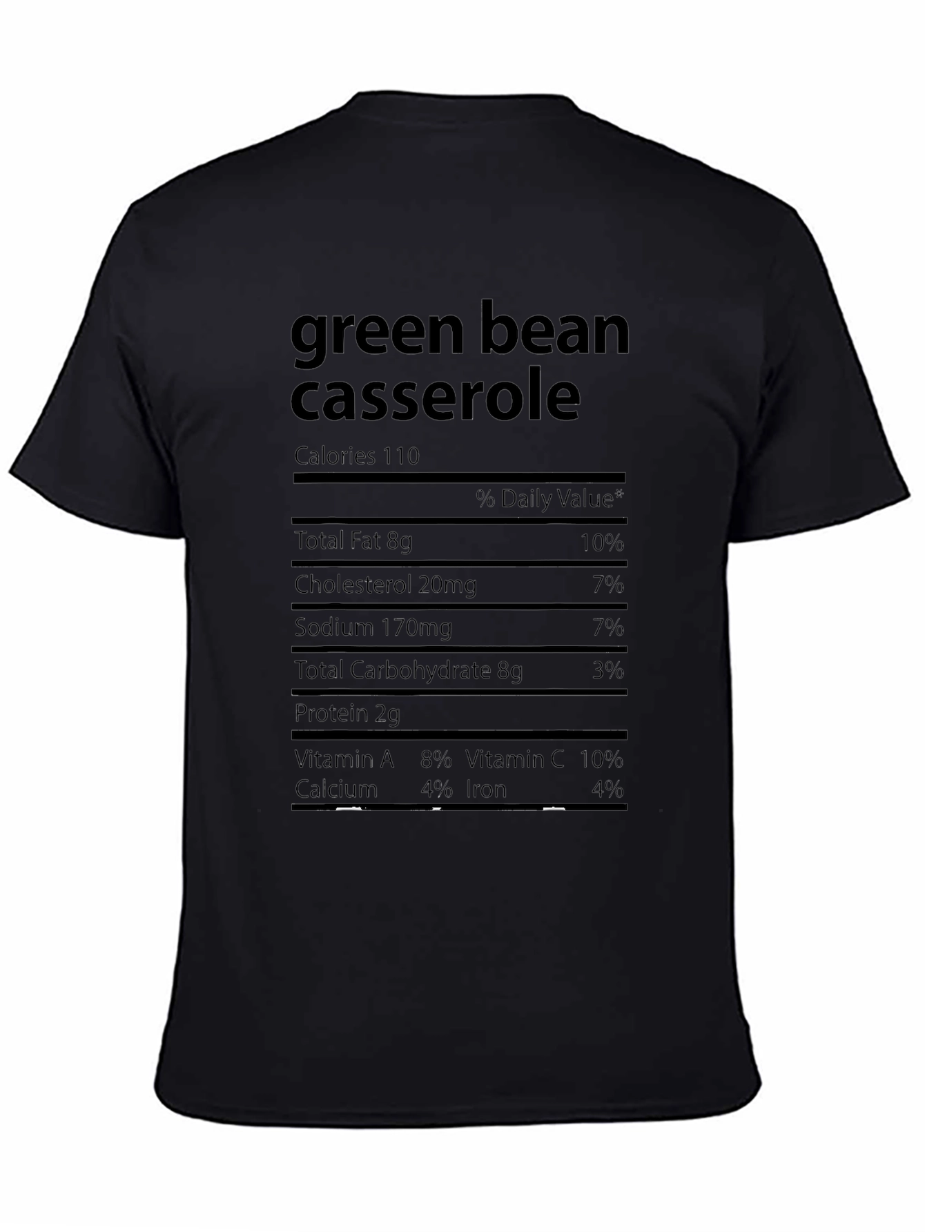 Green Bean Casserole Nutrition Facts T-Shirt