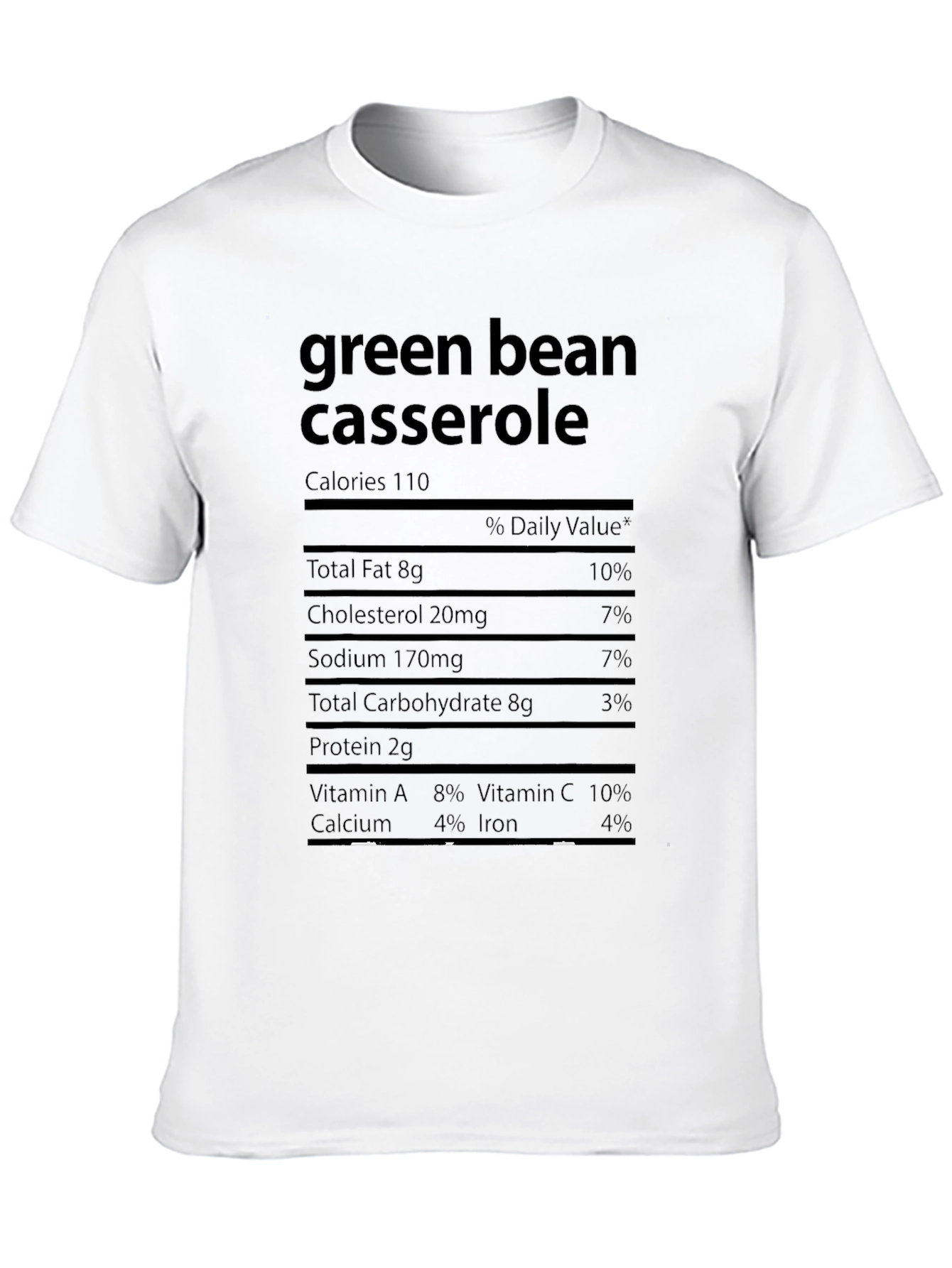 Green Bean Casserole Nutrition Facts T-Shirt
