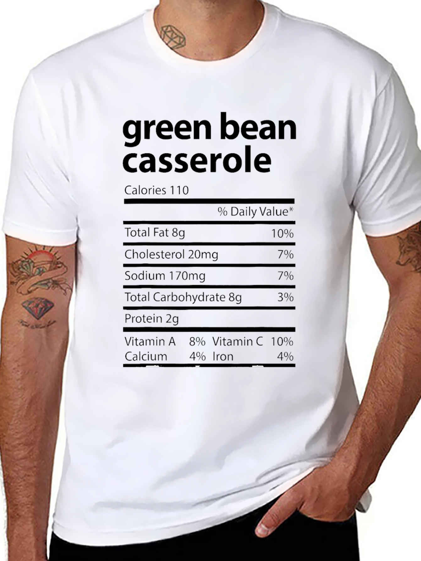 Green Bean Casserole Nutrition Facts T-Shirt