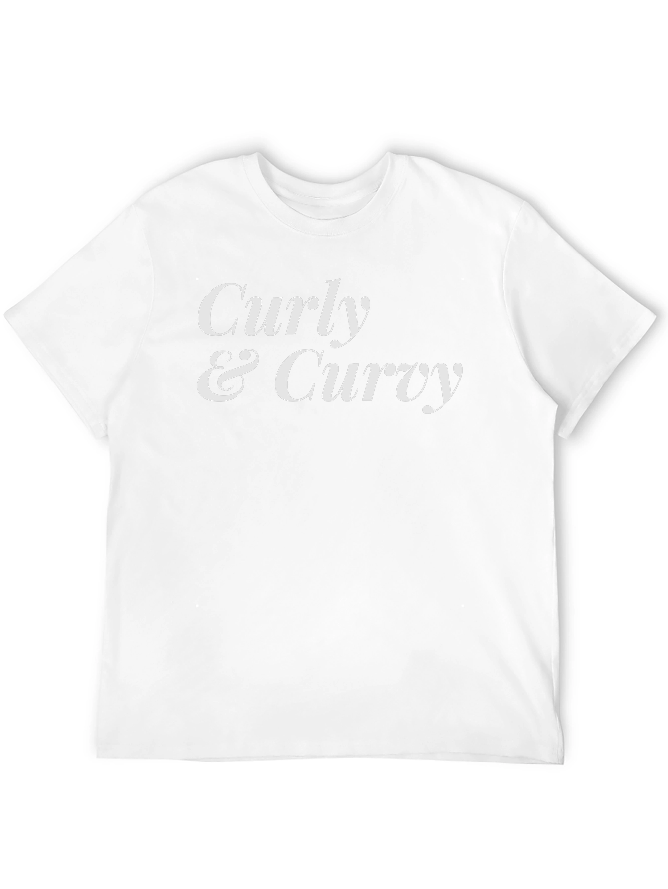 Curly & Curvy Graphic Tee - Soft Cotton T-Shirt