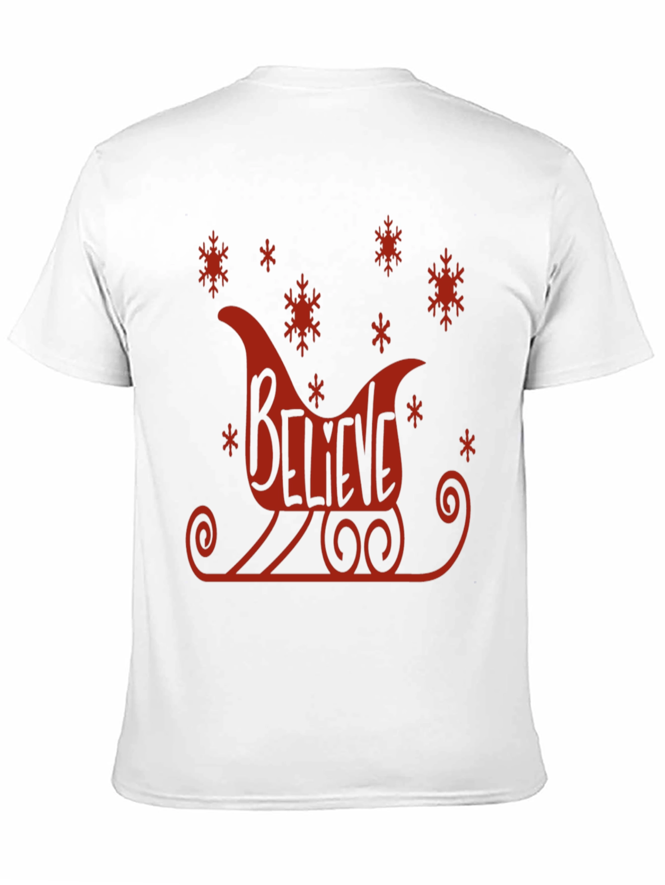 Believe Sleigh Graphic Tee - Holiday Cheer T-Shirt