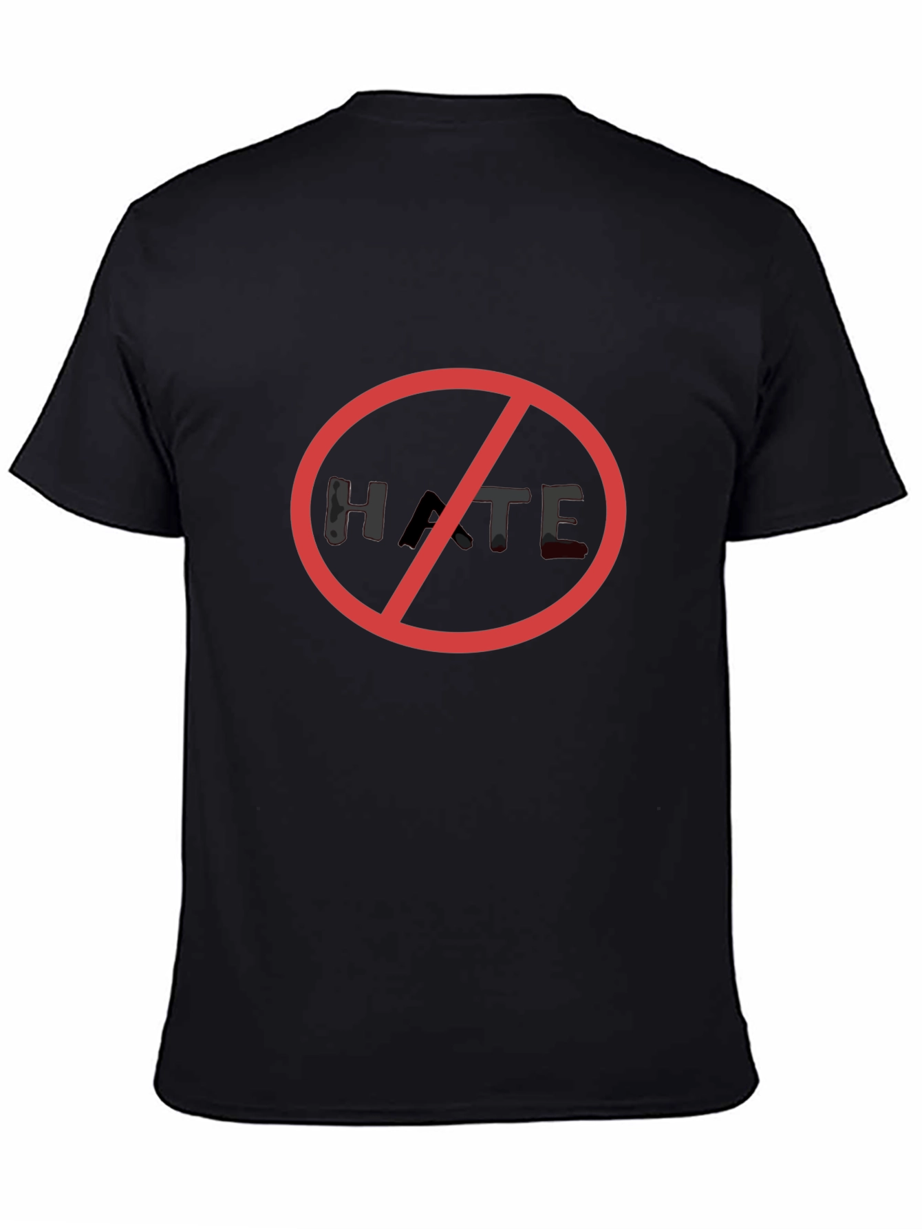 No Hate Black T-Shirt - Stand Against Hatred