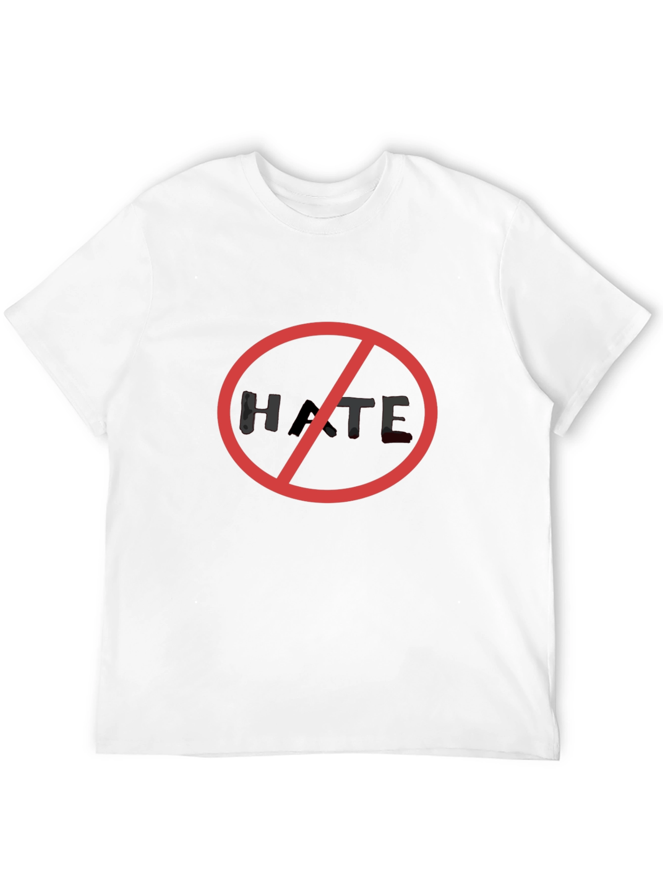 No Hate Black T-Shirt - Stand Against Hatred
