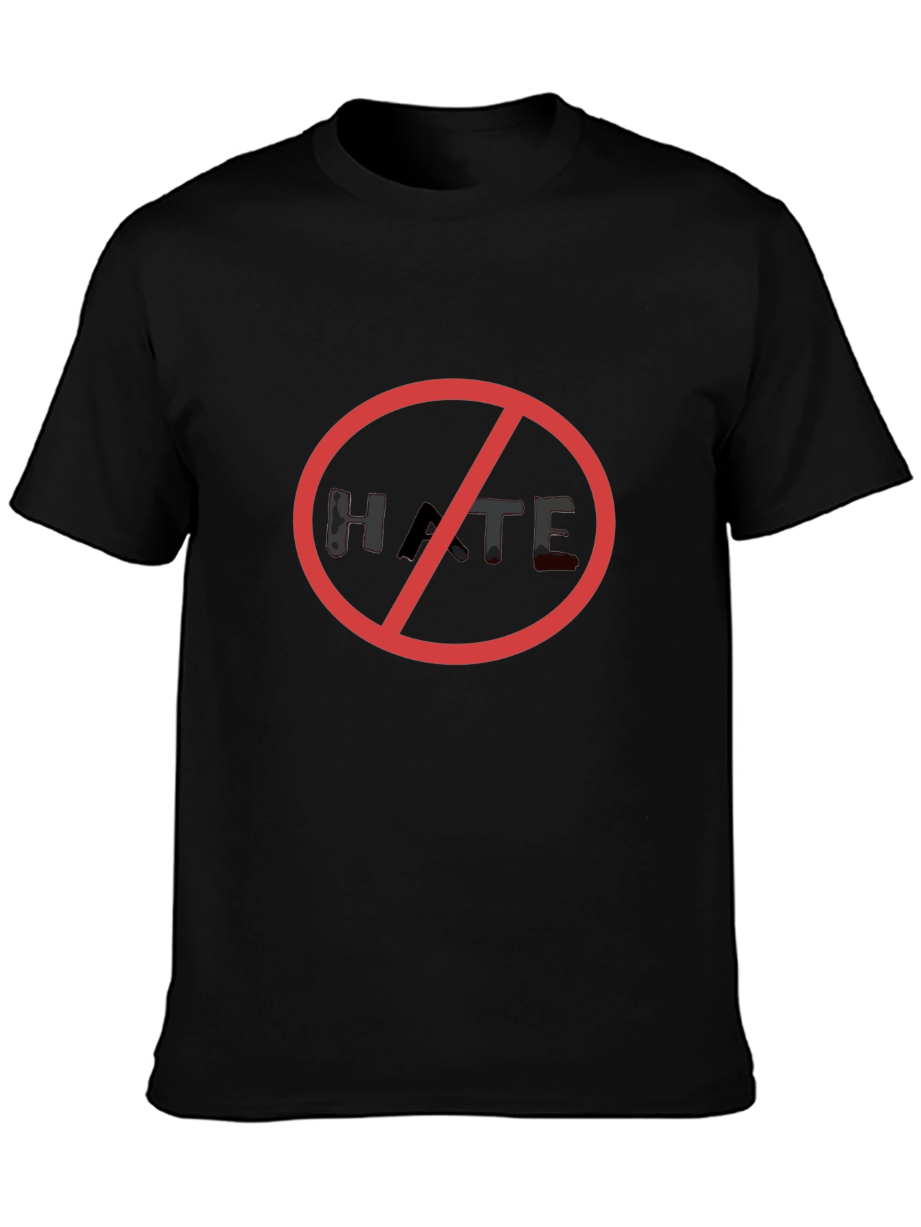 No Hate Black T-Shirt - Stand Against Hatred